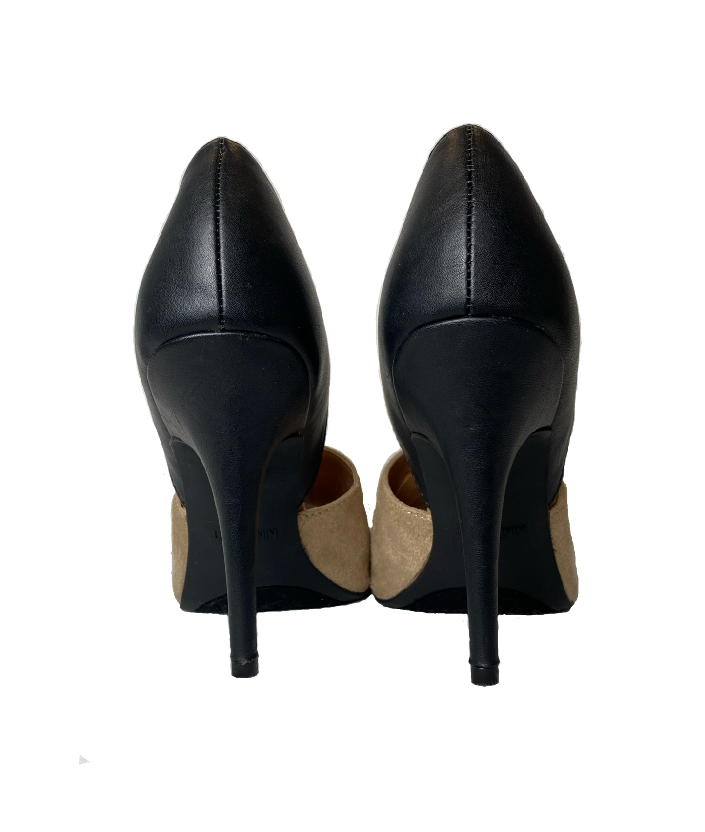 Nine West Tan and Black Peep Toe Pumps - NWB Nine West tan and black peep toe pumps - New With Box.