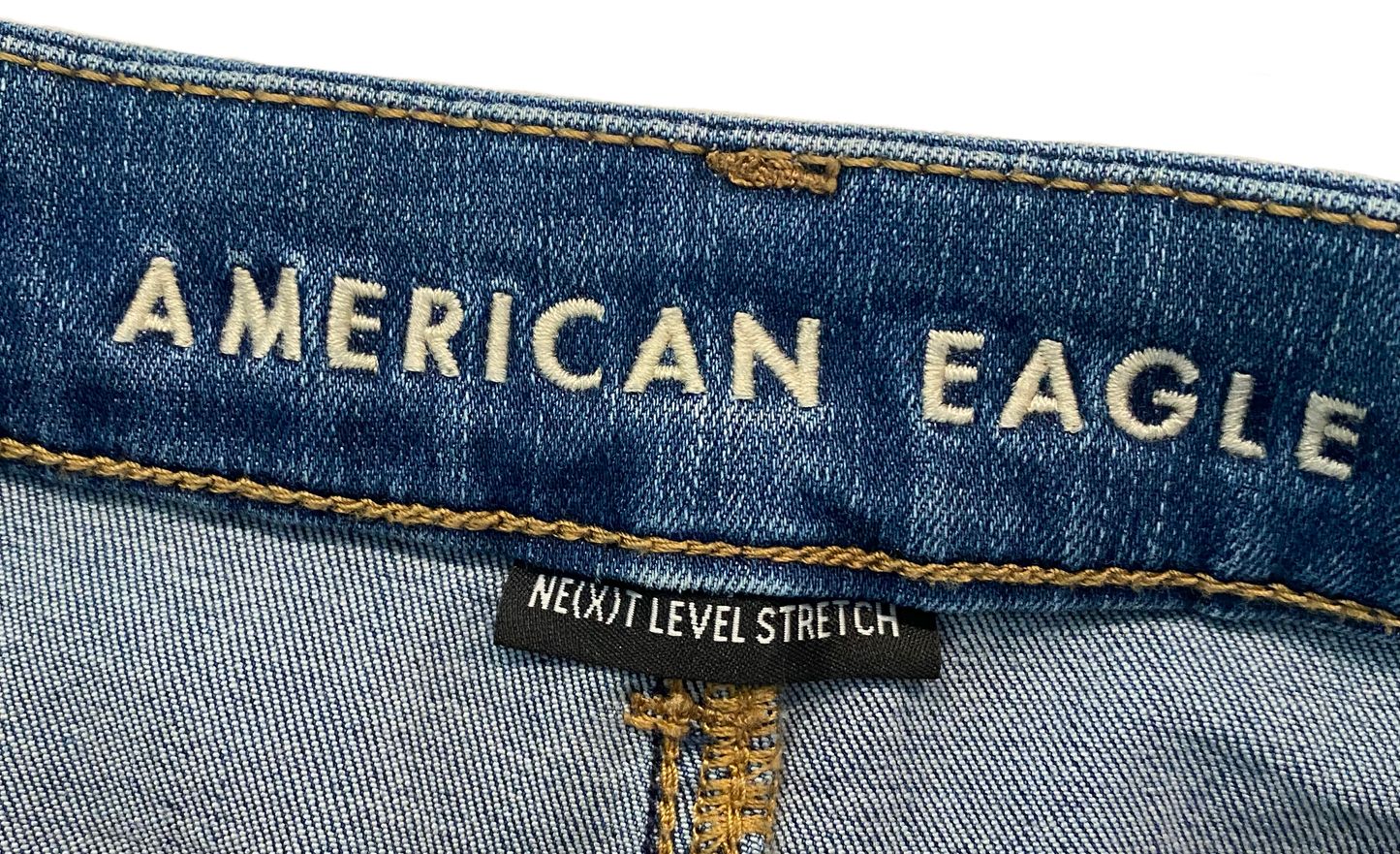 American Eagle Ne(x)t Level Stretch JeansThese are the perfect shade of blue to wear dressy or casual. Pair with flats and a flowy top of an easy day out, or heels for a night out.