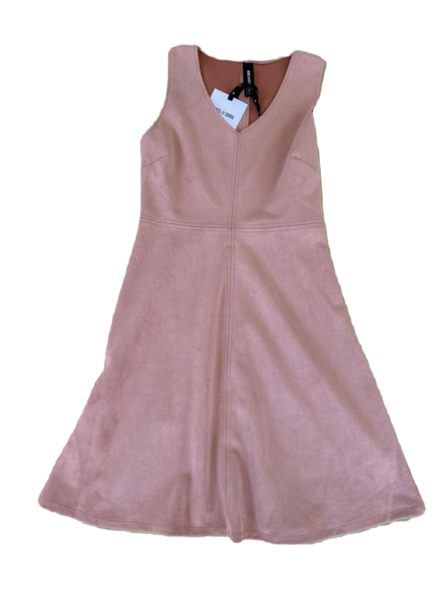 Agnes & Dora Peach Faux Suede dress - NWTEmbrace your playful side with this NWT Agnes & Dora Peach Faux Suede dress. The faux suede material adds a touch of luxury while the fit and flare design accent