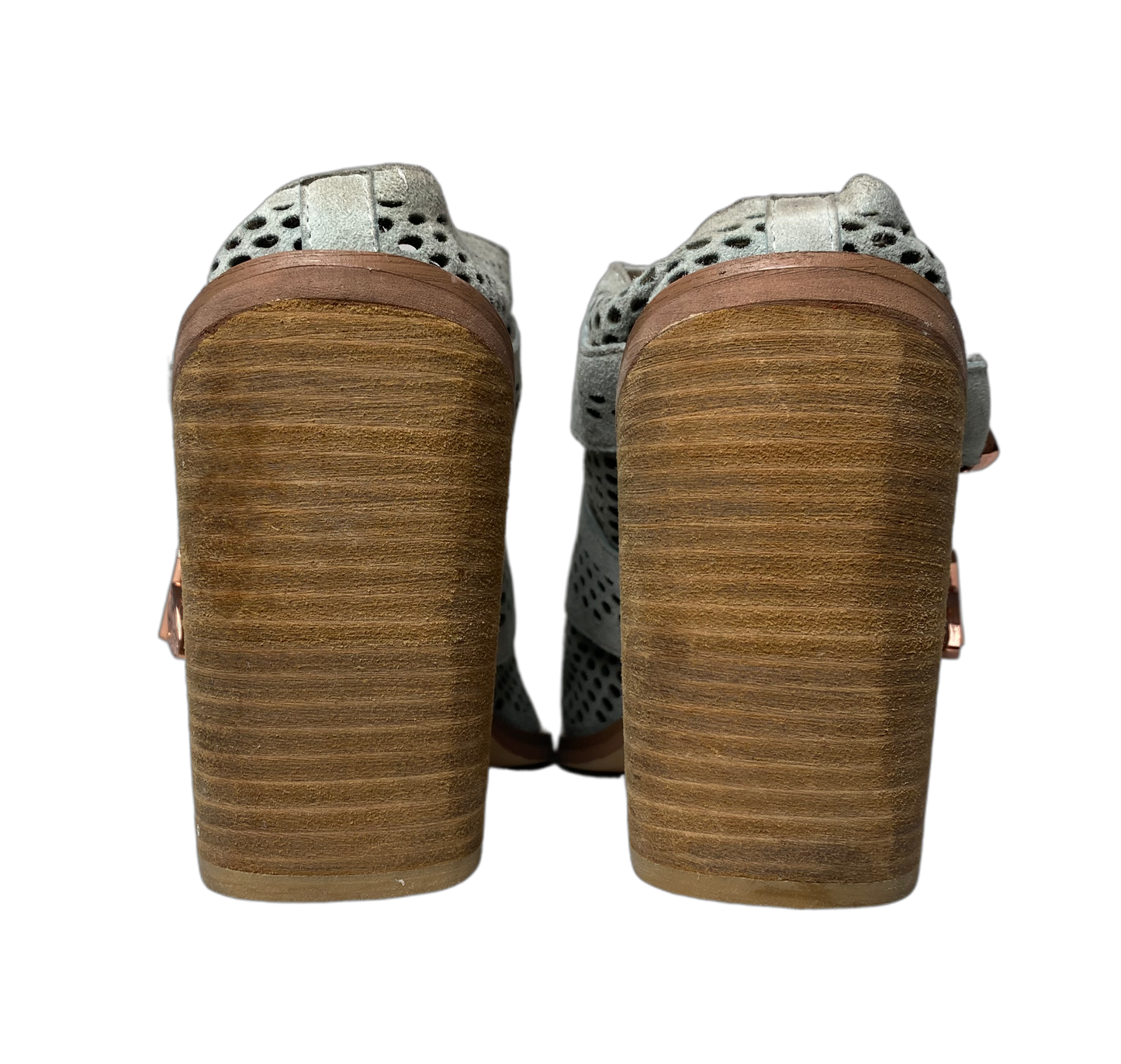 Nightwalker Blind Perforated Suede Peep Toe Mule - Limited EditionAdd a little western flare with these great suede mules. Pair with jeans or a maxi skirt and denim jacket for an elevated casual look.