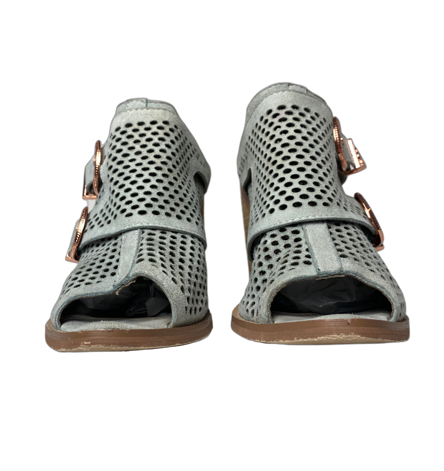 Nightwalker Blind Perforated Suede Peep Toe Mule - Limited EditionAdd a little western flare with these great suede mules. Pair with jeans or a maxi skirt and denim jacket for an elevated casual look.