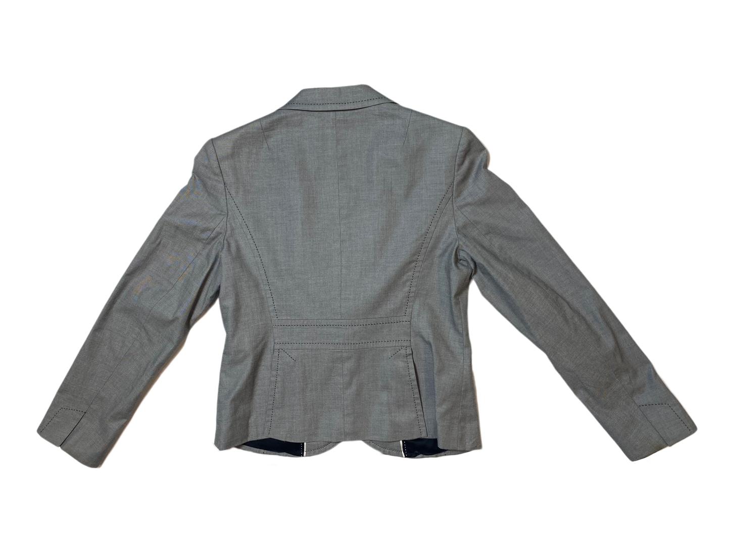 Banana Republic Light Grey Blazer with Black Top StitchingThis delightful blazer is a definite must have for any closet! Wear to work or out with the girls!