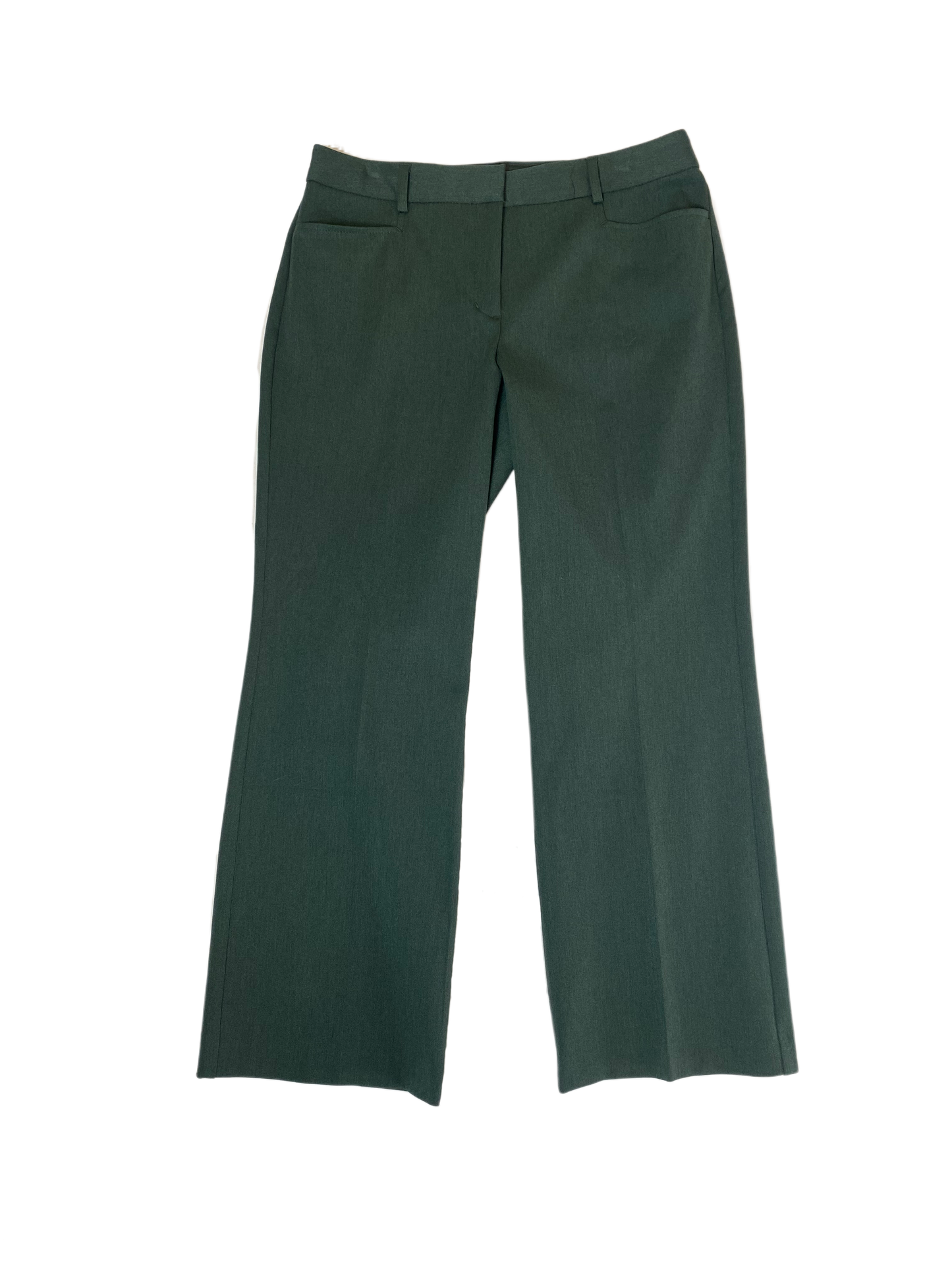 Express Editor Wide Leg Mid Rise Forest Green PantsMix up your wardrobe a bit with this great color. Give your black pants the day off and add these for a pop!