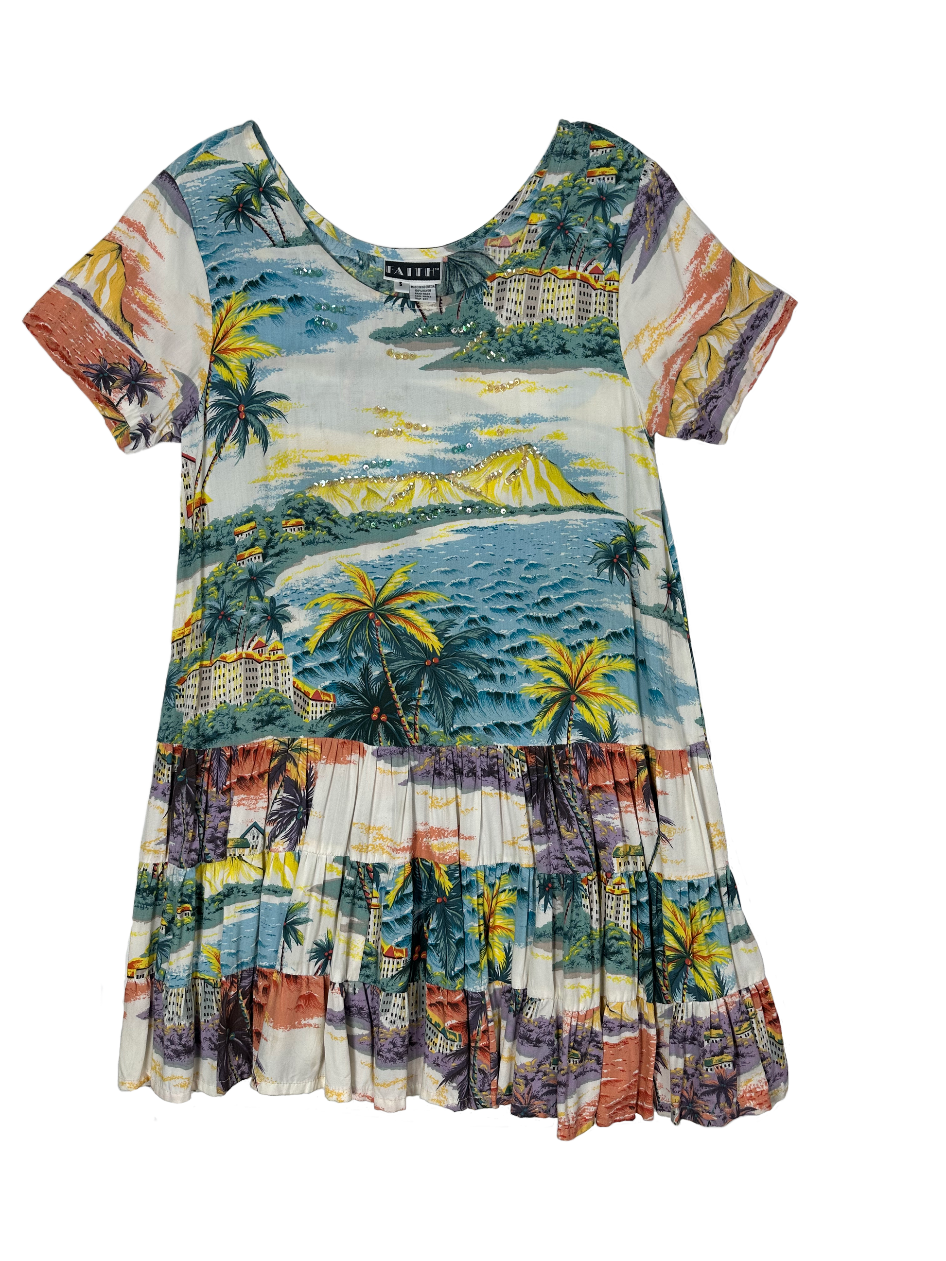 FaithLook no further for your next stylish summer dress! Our Faith short sleeve tropical print tiered dress is full of island-inspired charm with a festive tropical printDressFaith Short Sleeve Tropical Print Tiered DressFaith Short Sleeve Tropical Print Tiered Dress