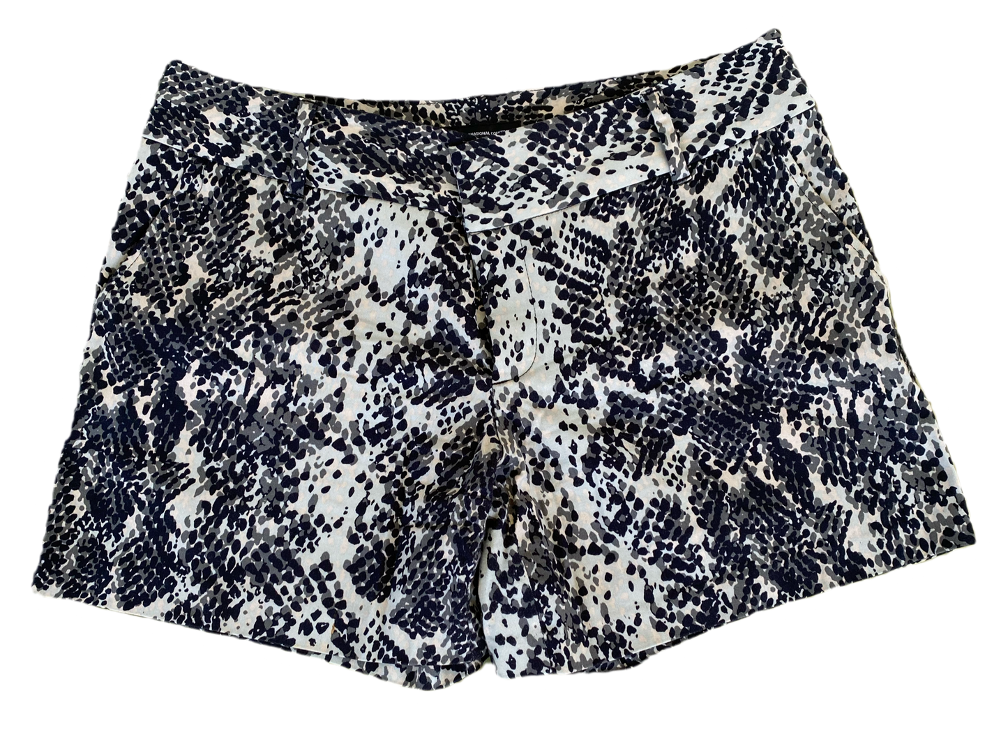 INC Snakeskin Print Shorts Size 8  Add a wild touch to your summer style with these INC Snakeskin Print Shorts! The black and white print adds a playful twist to any