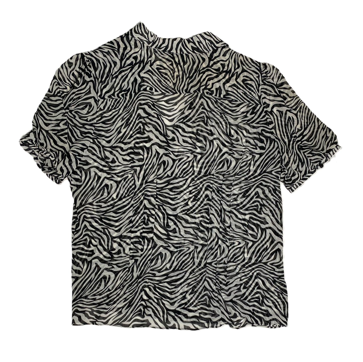Kim Parish black and white print blouse a dynamic embodiment of profes