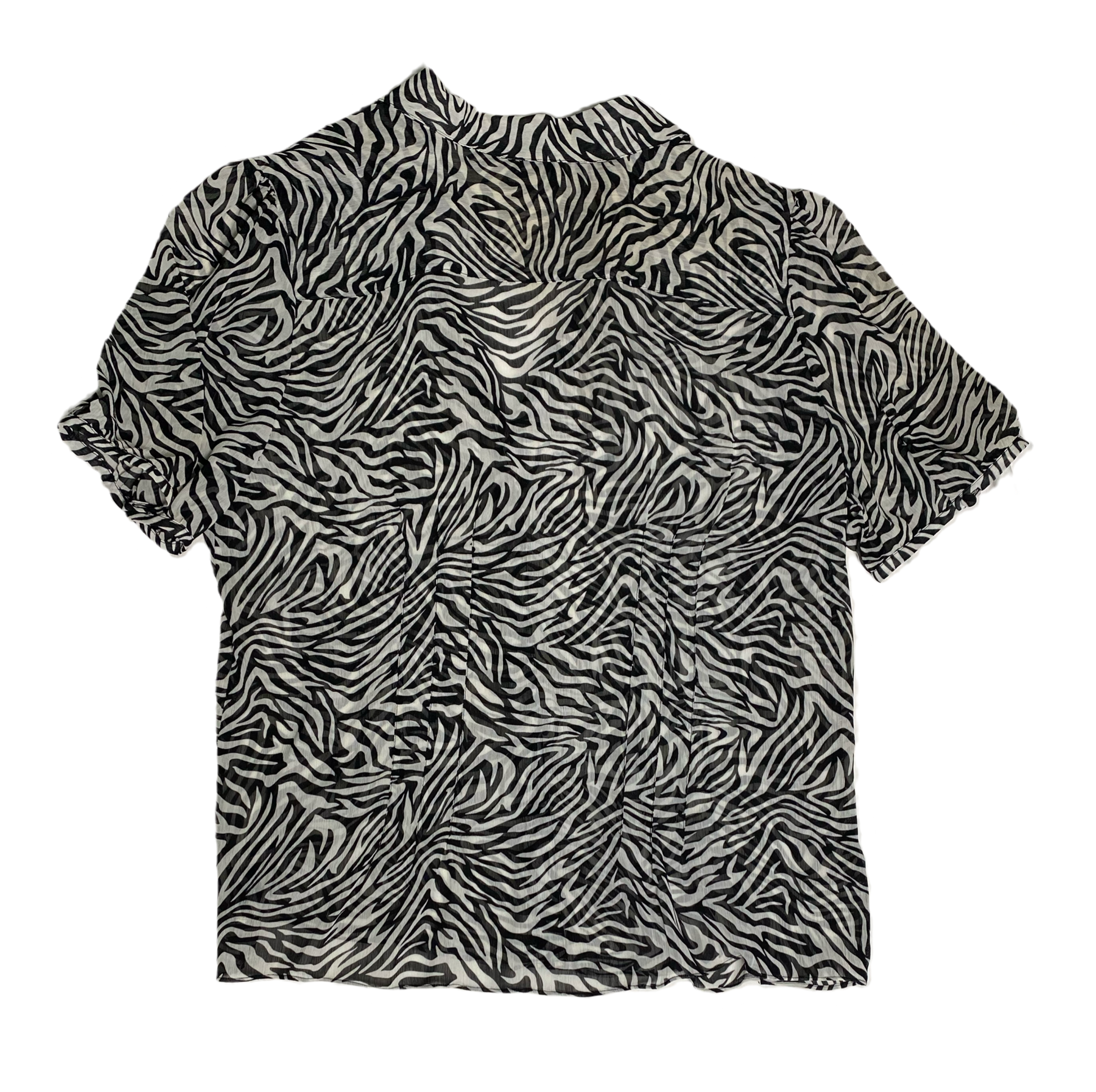 Kim Parish black and white print blouse a dynamic embodiment of profes