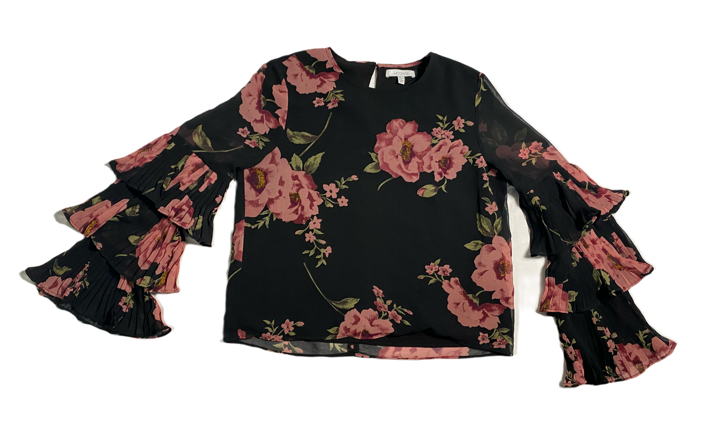 Lucy Paris ruffle sleeve blouse a captivating fusion of professional r
