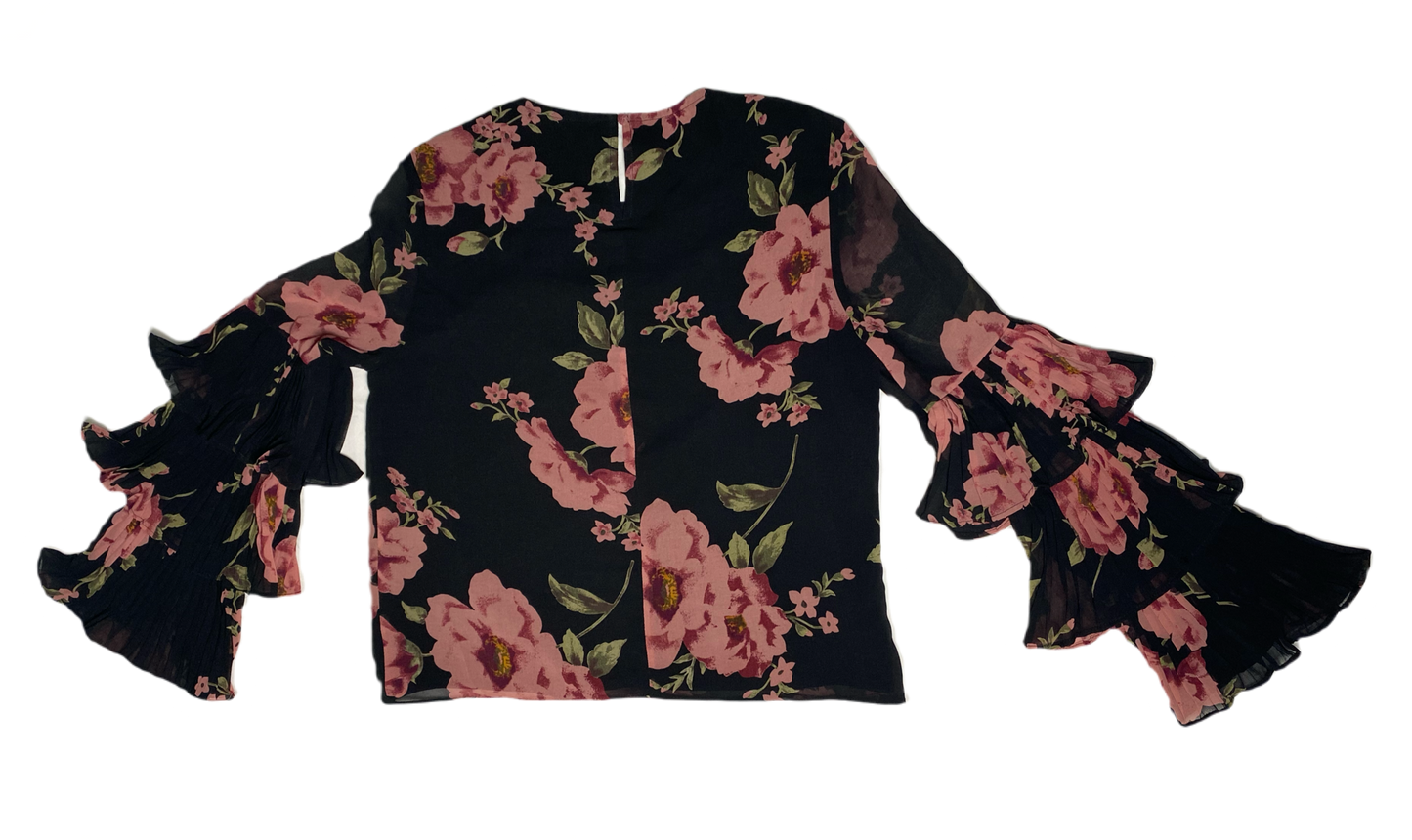 Lucy Paris ruffle sleeve blouse a captivating fusion of professional r