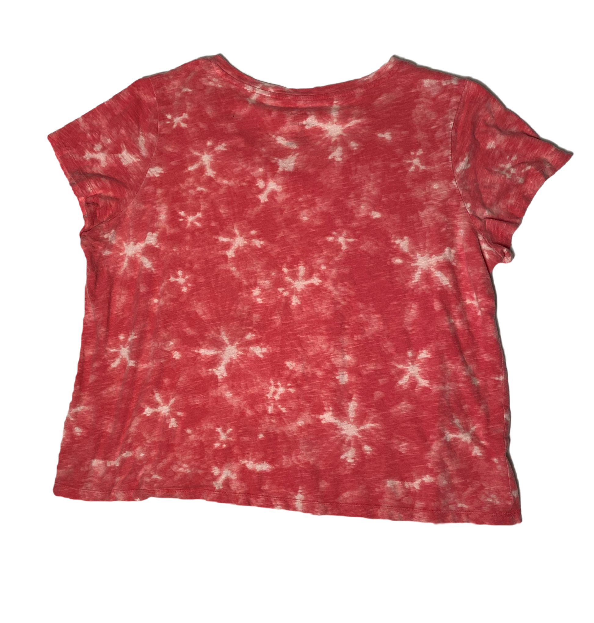 Sonoma Coral and White Tie Dye Short Sleeve T-Shirt Sonoma coral and white tie dye short sleeve t-shirt.