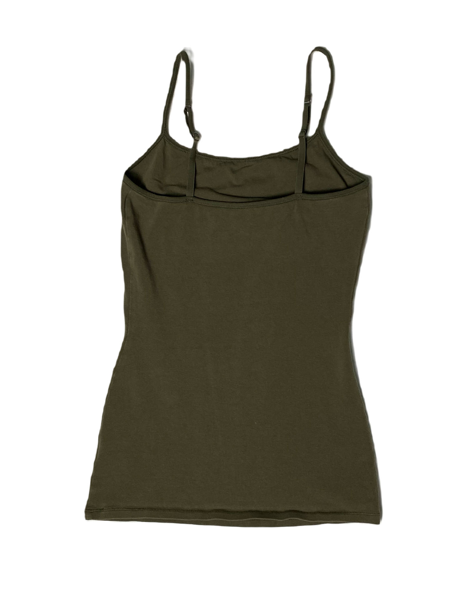Express Best Loved Cami in Olive Green The Express Olive Green Cami will quickly become your new favorite! Made with a comfortable and stretchy cotton/spandex blend,