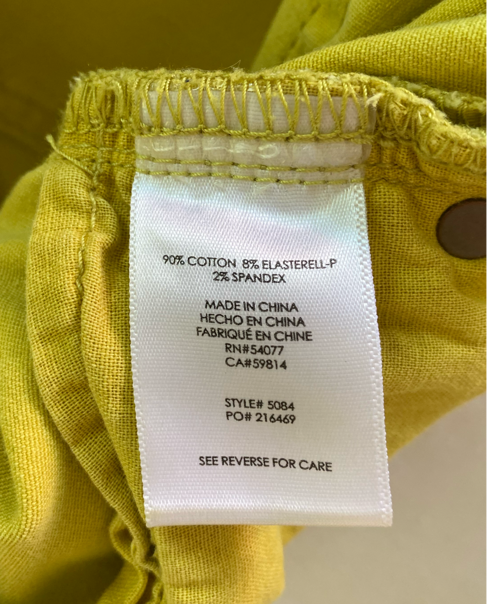 CAbi Yellow Skinny Jeans size 4Cabi Jeans skinny yellow pants.CAbi Jeans YellowPants