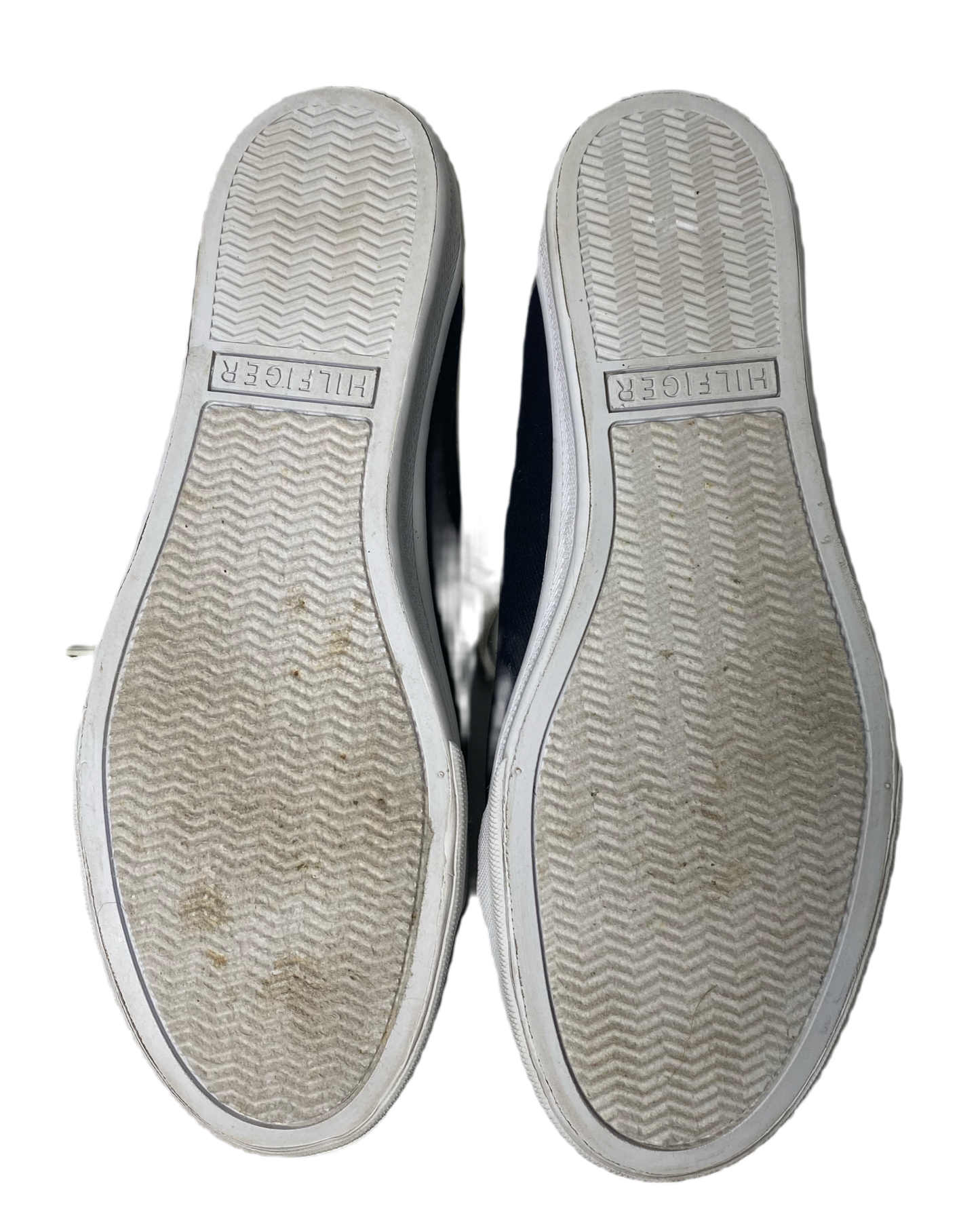 Tommy Hilfiger Black and White SneakersTommy Hilfiger black and white canvas lace up sneakers.