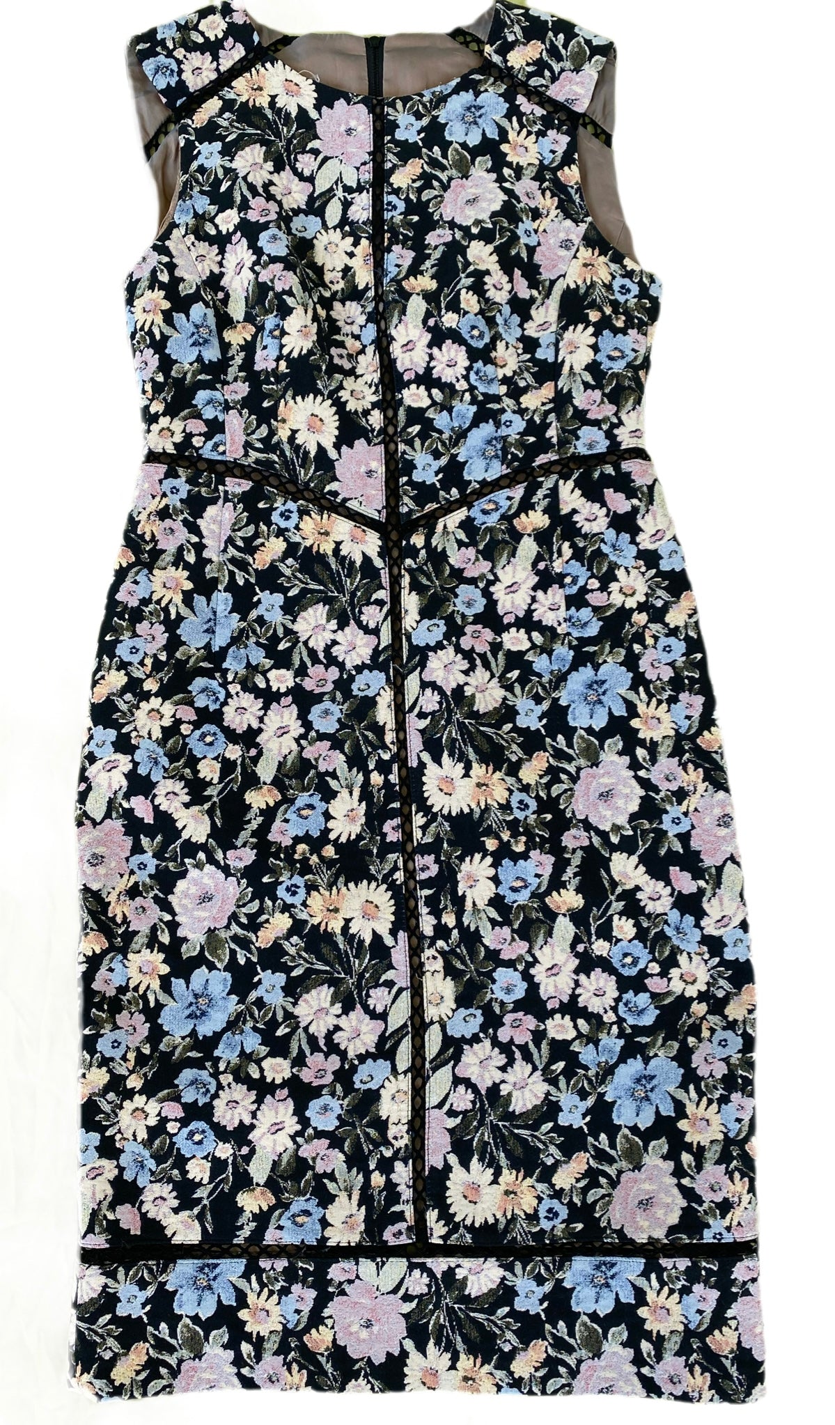Nanette Lepore Sleeveless Printed Sheath Dress has a lovely floral pri