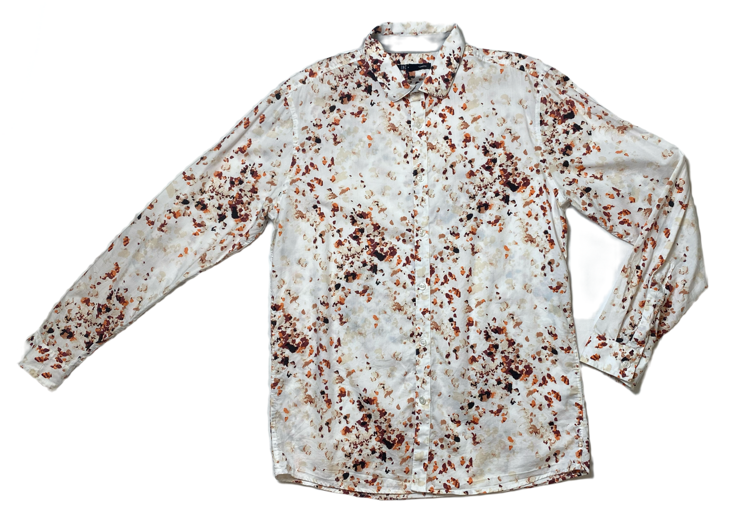 INC Abstract Print Button-up Long Sleeve Blouse  Turn heads with this stunning INC Abstract Print Button-up Long Sleeve Blouse! The abstract print adds a bold touch,