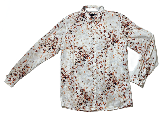 INC Abstract Print Button-up Long Sleeve Blouse  Turn heads with this stunning INC Abstract Print Button-up Long Sleeve Blouse! The abstract print adds a bold touch,