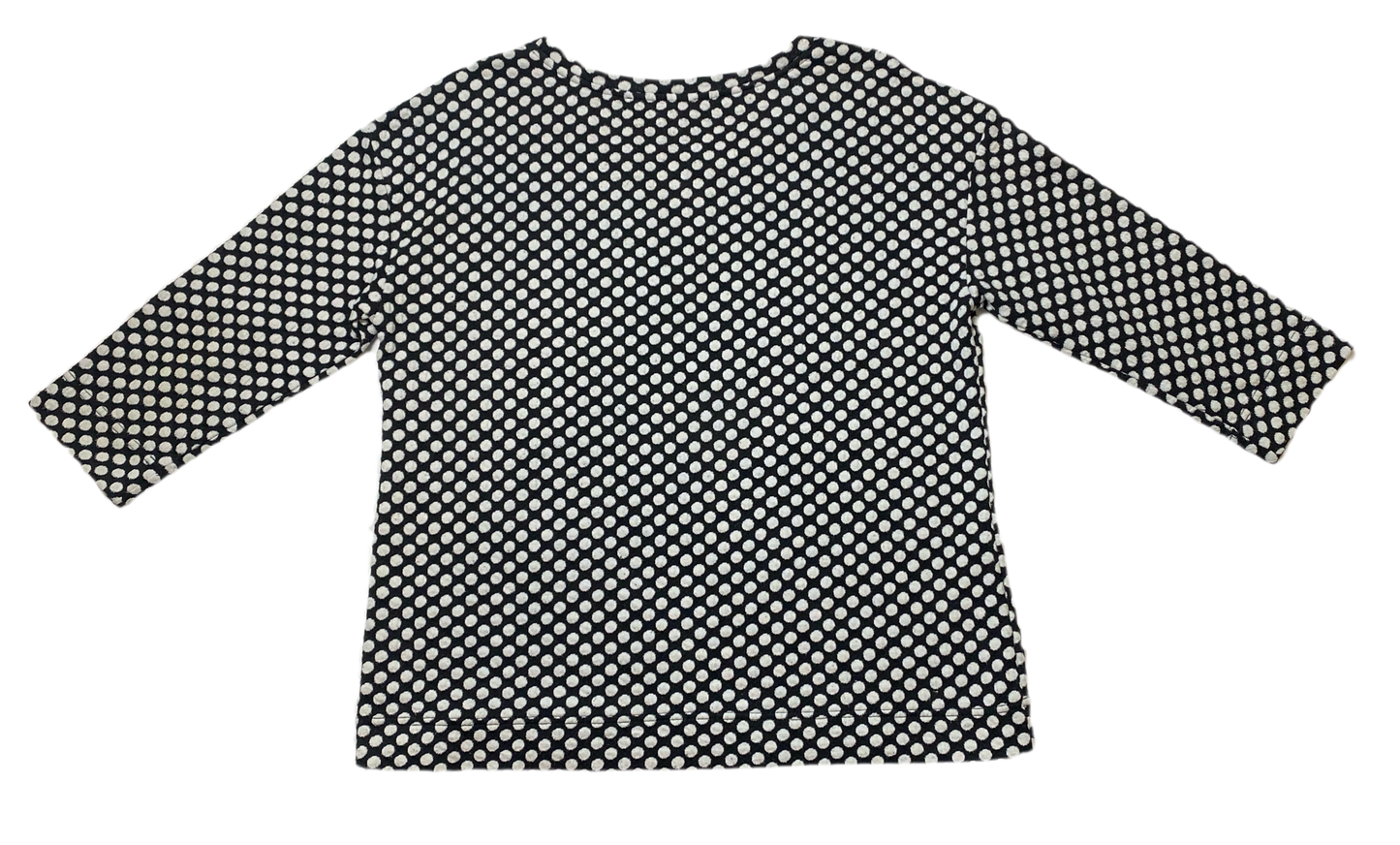 Rose + Olive Black and White Polka Dot Top Size Large Add some playful pattern to your wardrobe with the Rose + Olive Polka Dot Top. The black and white design is co