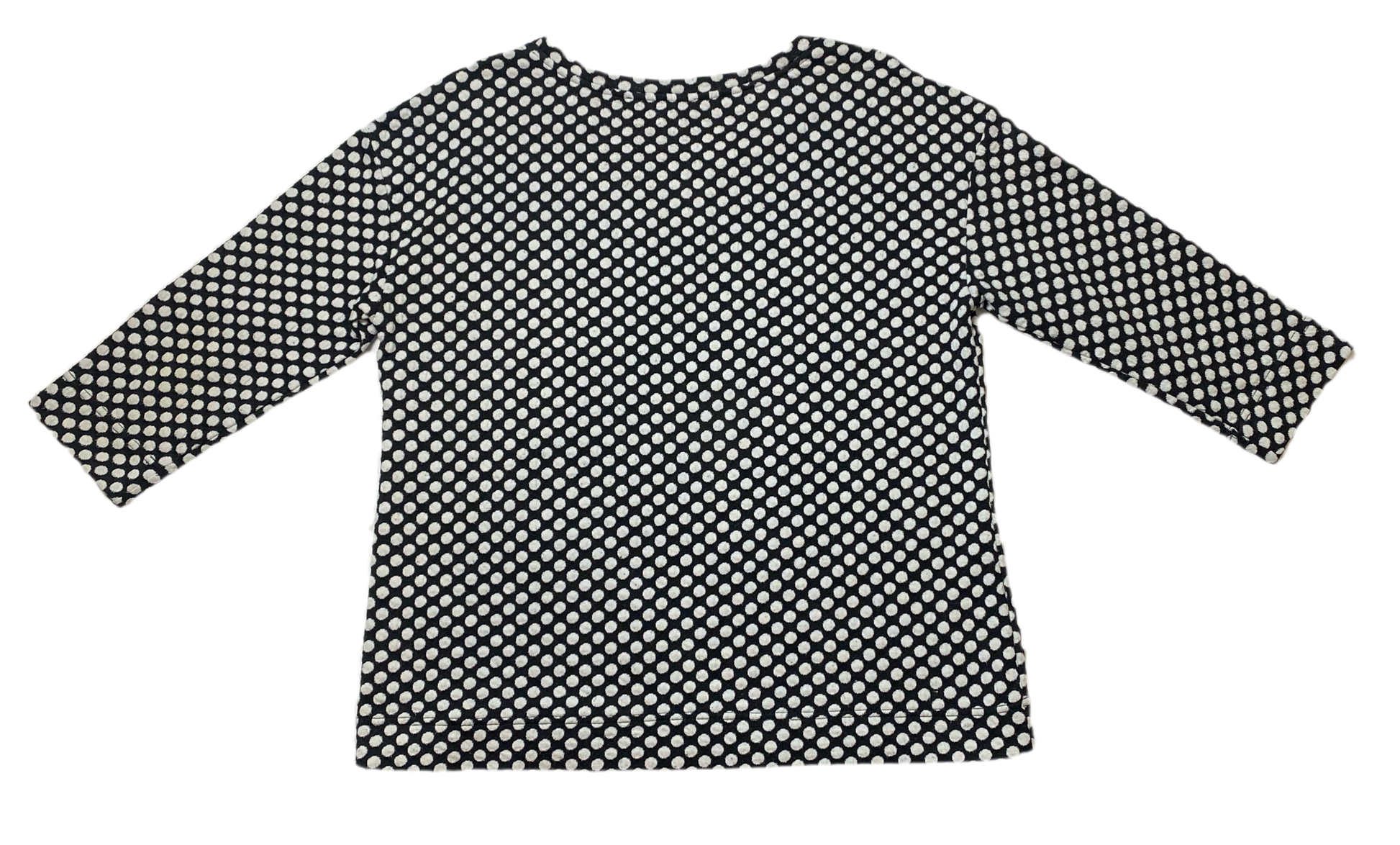 Rose + Olive Black and White Polka Dot Top Size Large Add some playful pattern to your wardrobe with the Rose + Olive Polka Dot Top. The black and white design is co