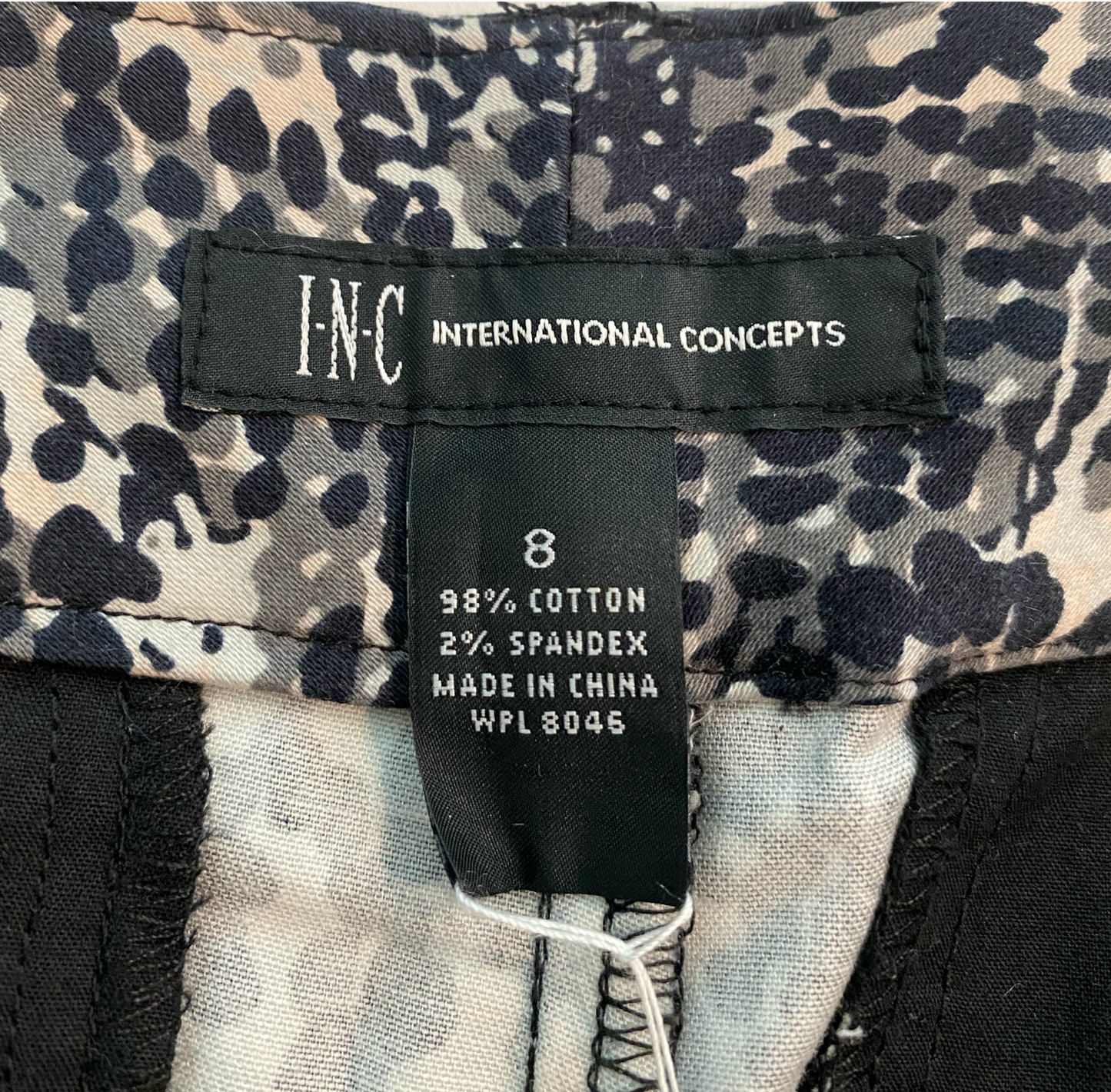 INC Snakeskin Print Shorts Size 8  Add a wild touch to your summer style with these INC Snakeskin Print Shorts! The black and white print adds a playful twist to any