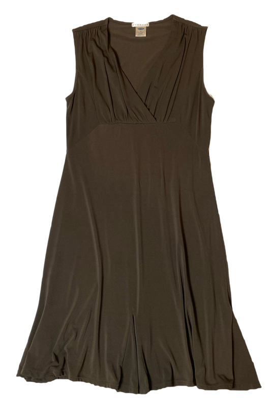 Old Navy Brown V-neck Sleeveless Dress Brown V-neck sleeveless empire waist dress.
Easy to dress up with heels and bling, or dress down with a denim jacket and ankle boots. A great basic for any closet!