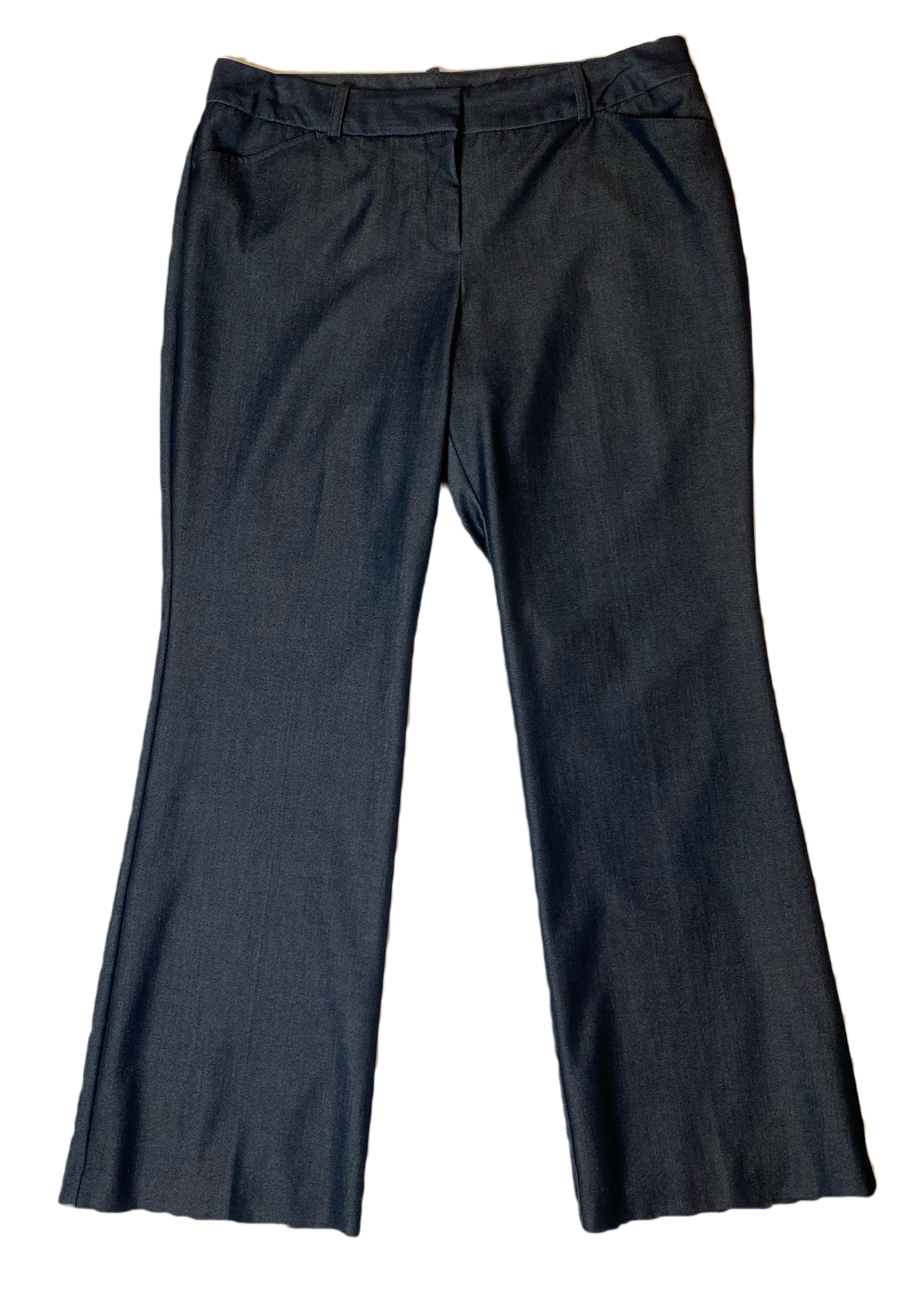 Worthington Dark Denim Look PantModern Fit dark denim look dress pant with pockets.
Wear these to work then add some heels and fun jewelry for a night out.