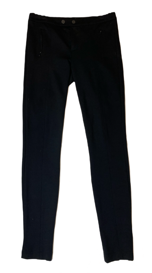 Vince Black Pencil Leg PantFlat front black pants with zipper pockets.
These should be in every closet. A classic pant with a modern look.
