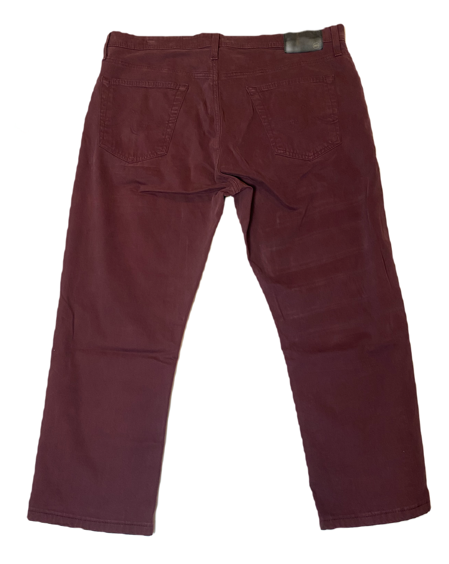 AG Adriano Goldschmied Burgundy Jeans Unleash your unique style with AG Adriano Goldschmied Burgundy Jeans. These straight leg jeans feature a 5 pocket style and are