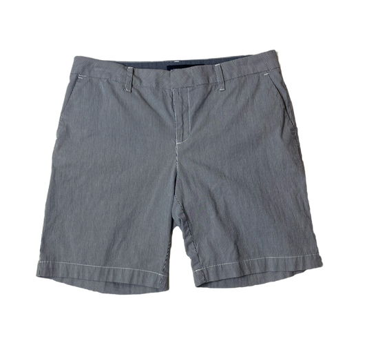 Tommy Hilfiger Pinstripe Shorts Tommy Hilfiger blue and white pin stripe shorts with pockets.