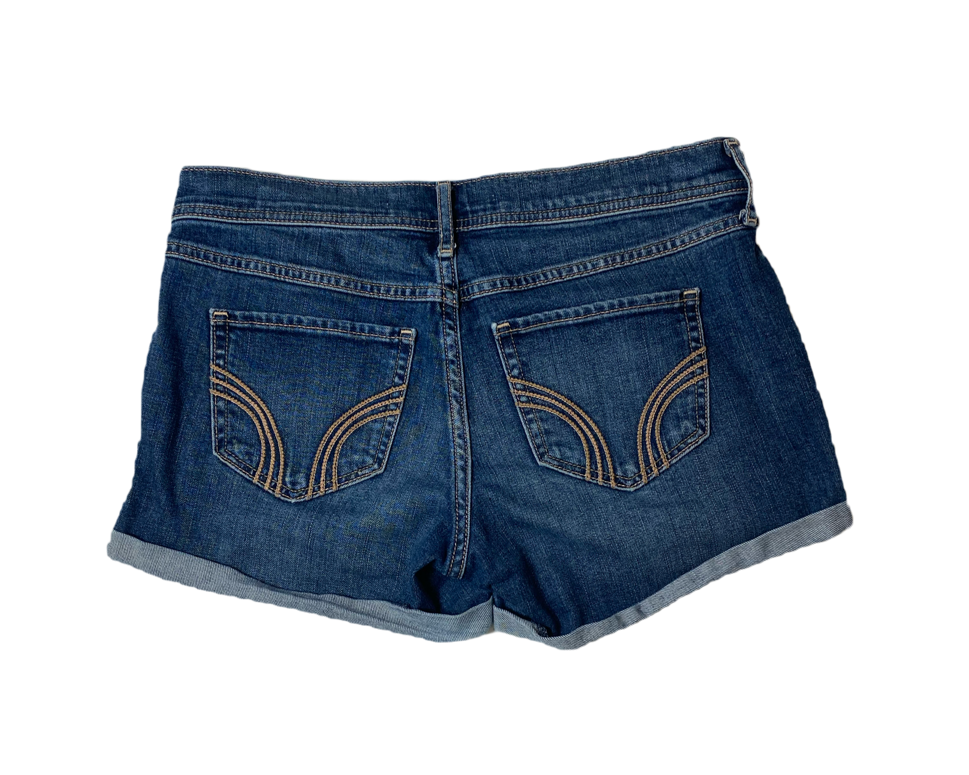 Hollister Distressed Blue Denim Shorts Hollister distressed blue denim shorts.
