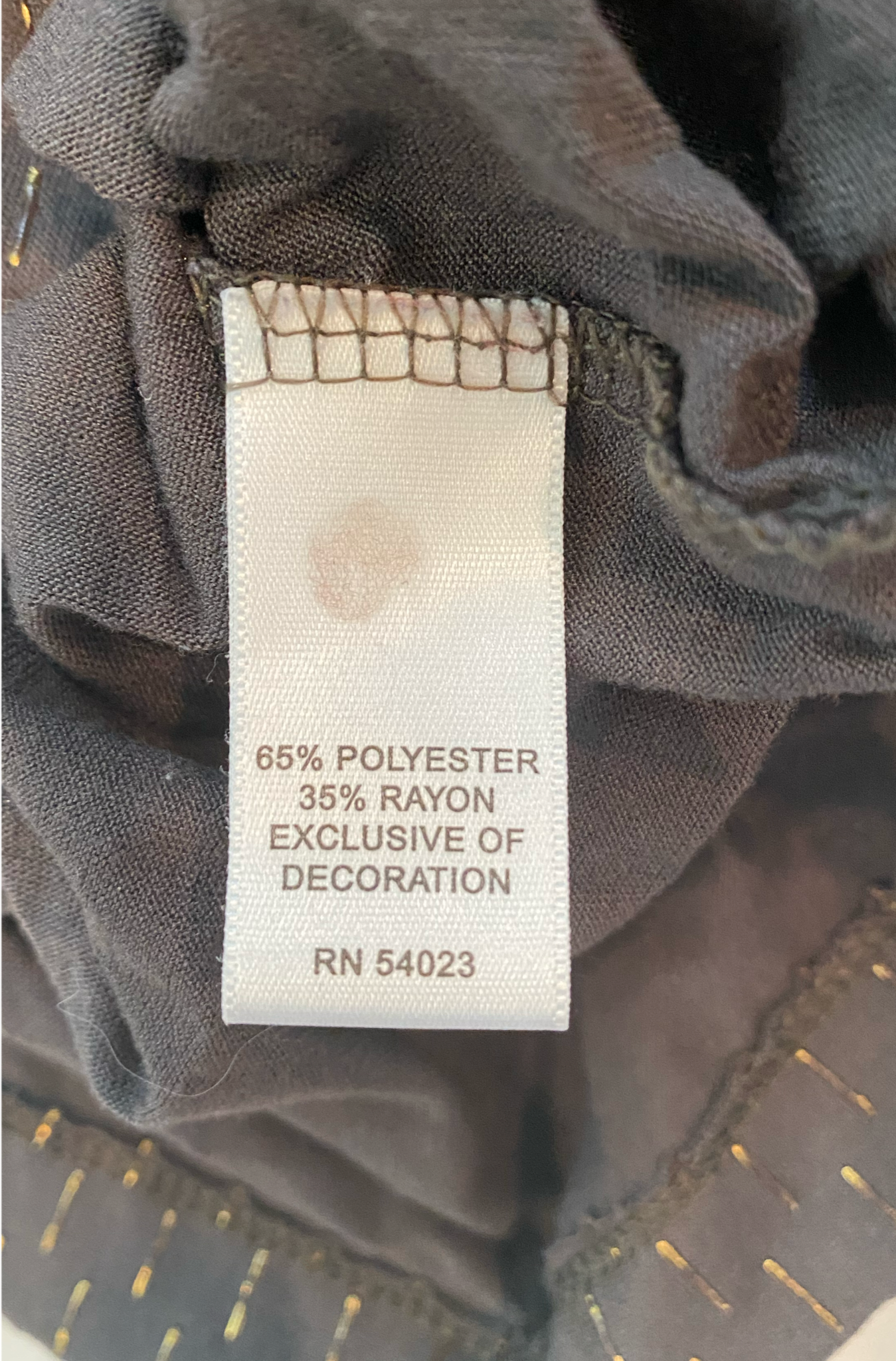 Banana Republic Brown Tank with Gold DetailsBanana Republic brown tank with gold detail front and back.