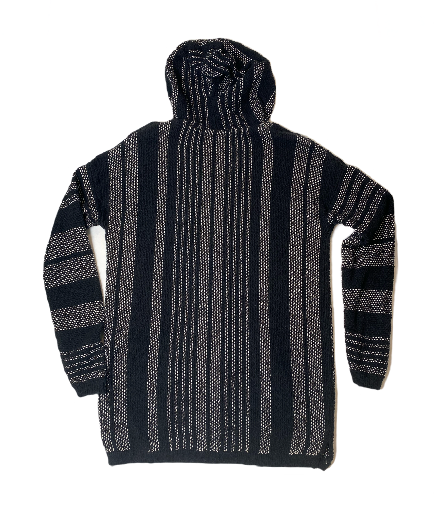 Lovestitch Black & White Hoodie Lovestitch baja style pullover black and white hoodie with long sleeves and front pocket. Stay cozy and stylish with this black and white pullover from Lovestitch. W