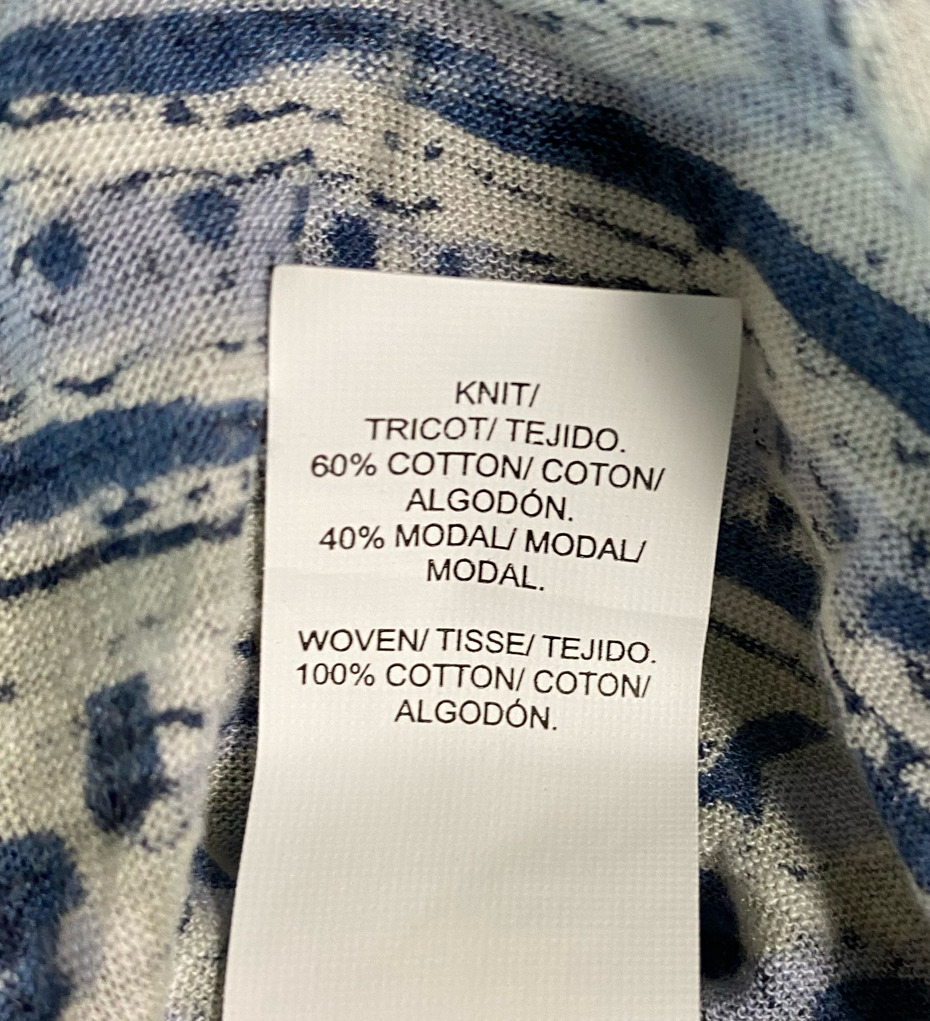 Lucky Brand Sleeveless Lace-up Print Top  Size L  Experience effortless style with the Lucky Brand Sleeveless Lace-up Print Top. The beautiful blue and green print w