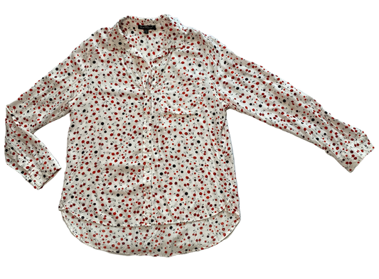 Velvet Heart Cherry Printed Long Sleeve BlouseSuch a fun print!  And a great style too!