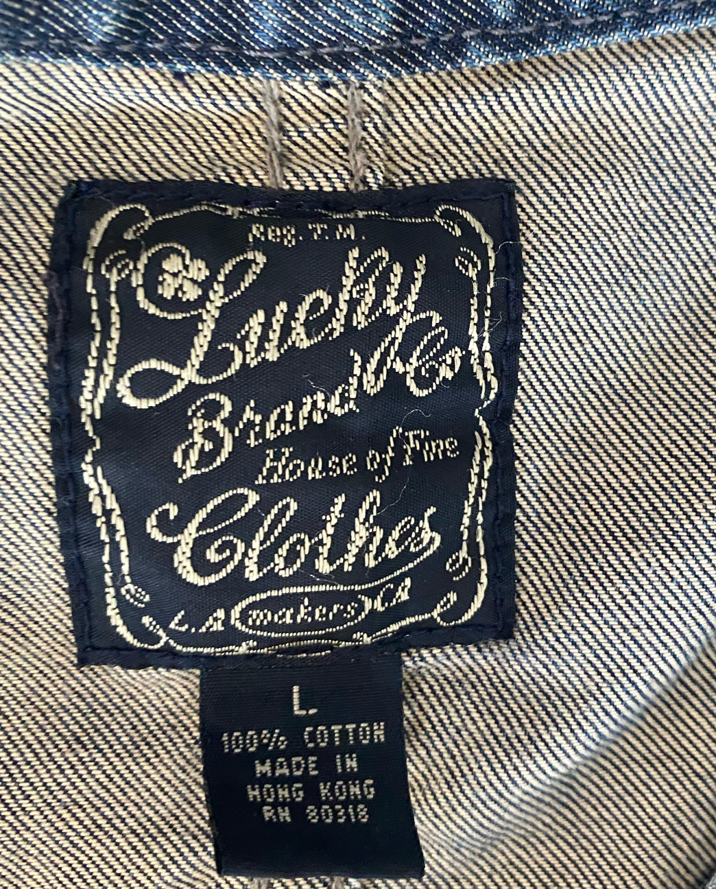 Lucky Brand Denim Jacket Lucky Brand no collar denim jacket.
