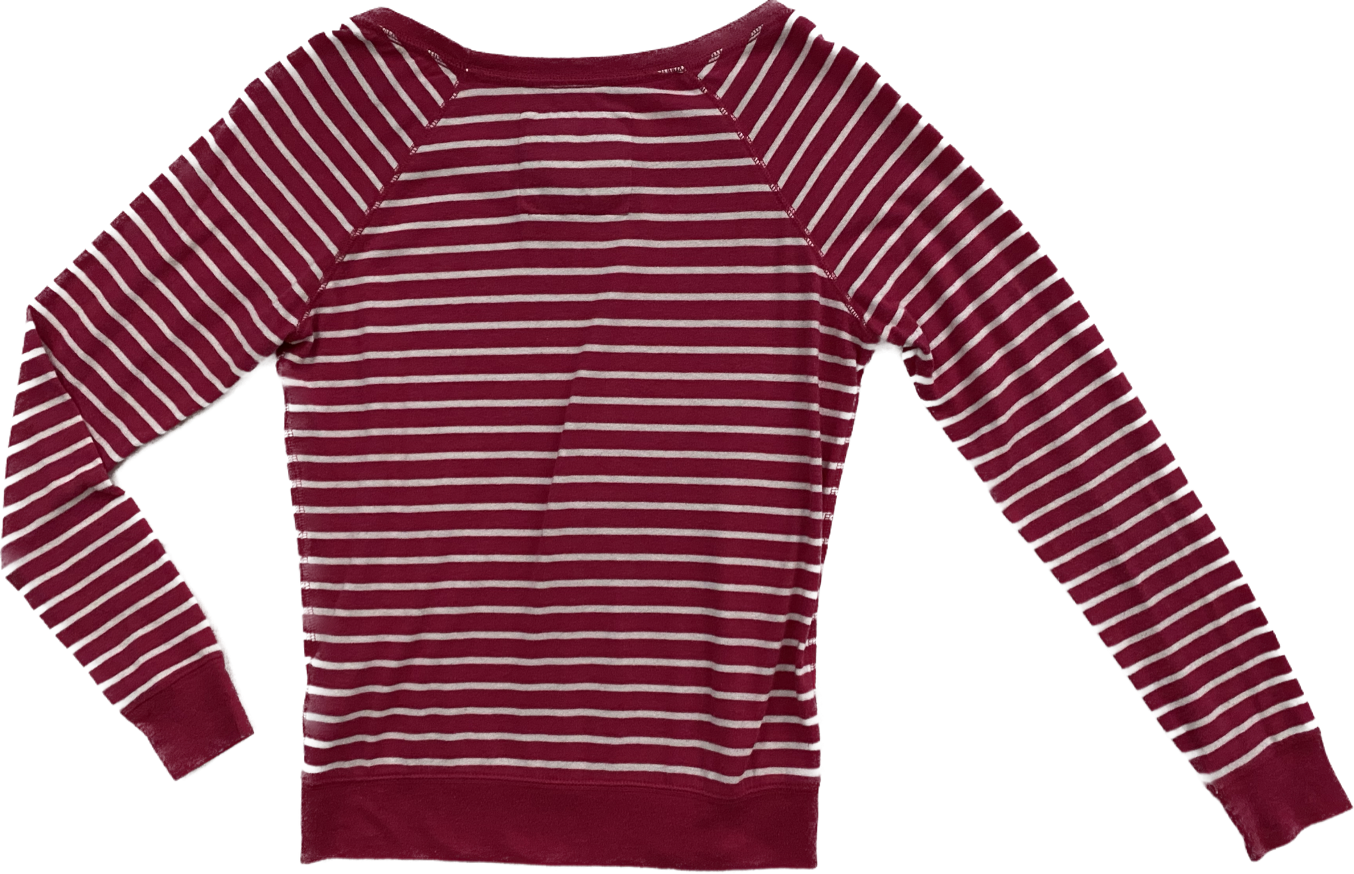 Abercrombie & Fitch Fuchsia and White Stripe ShirtLong sleeve fuchsia and white striped pullover shirt.
Add a pop of color to your closet this Fall with this great pullover!