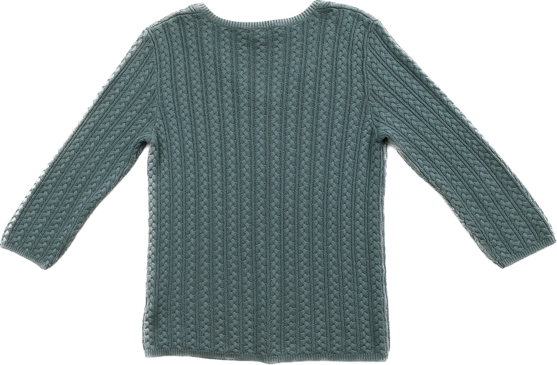 Ellen Tracy Silk & Cashmere Knit Sweater Beautiful 3/4 sleeve, silk & cashmere knit sweater. Pair this with a brown or grey bottom and add a scarf with a fun print for a casual time out and about.
