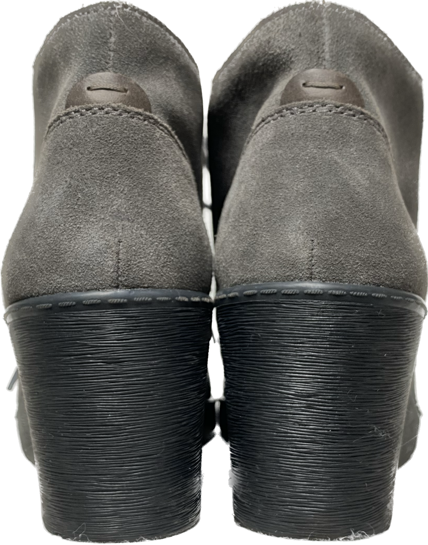 Collection by Clarks Grey Suede Wedge Lace Up Shoes Elevate your style with these Collection by Clarks grey suede wedge lace up shoes. With a cushion soft insole and