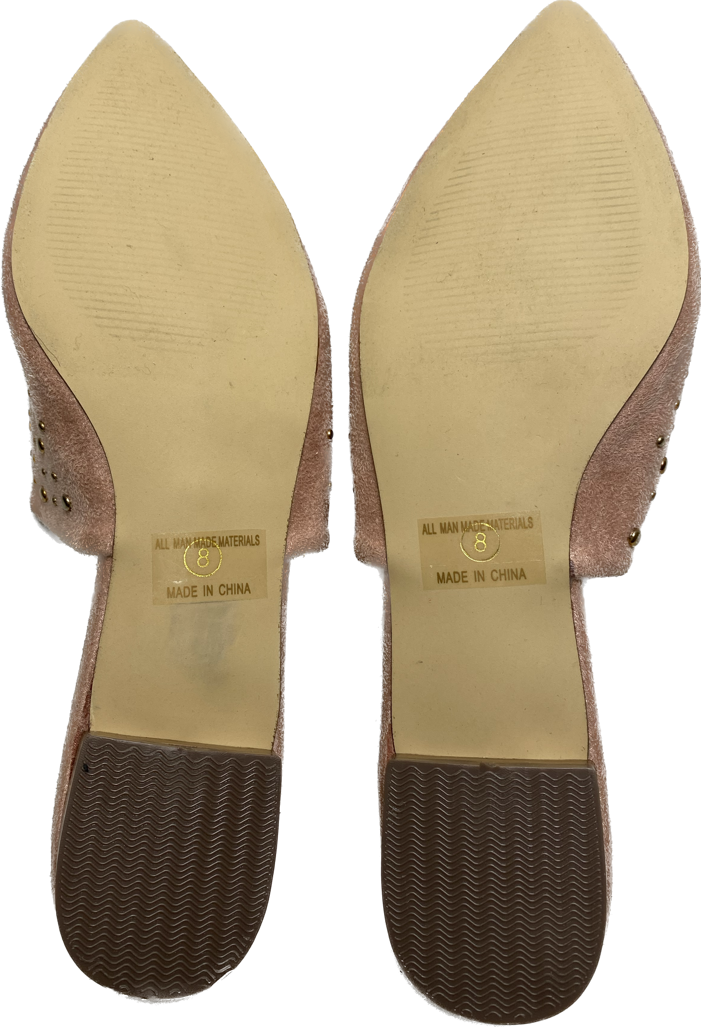 Bonnibel Blush Suede Mules with Rose Color StudsSuch a beautiful shoe! Perfect for that Fall day that is still a bit warm.
Wear this mule as a neutral with any color!