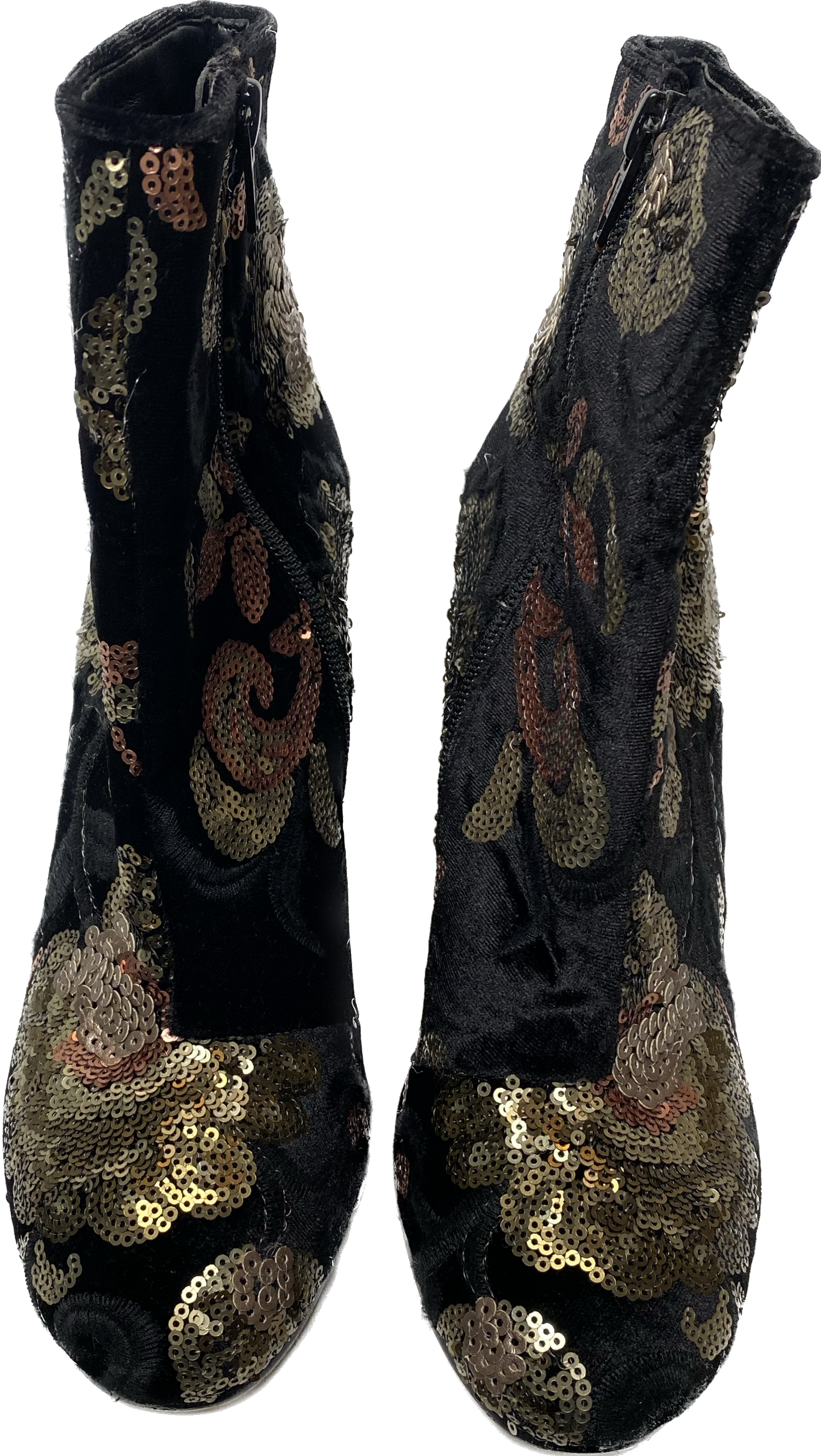 Aldo Sequin Embellished Ankle BootsWow! These are stunning boots with so much detail with the sequins..
Dress up your jeans for a fun night out, or wear with a skirt for a funky look!Aldo Sequin Embellished Ankle BootsShoes