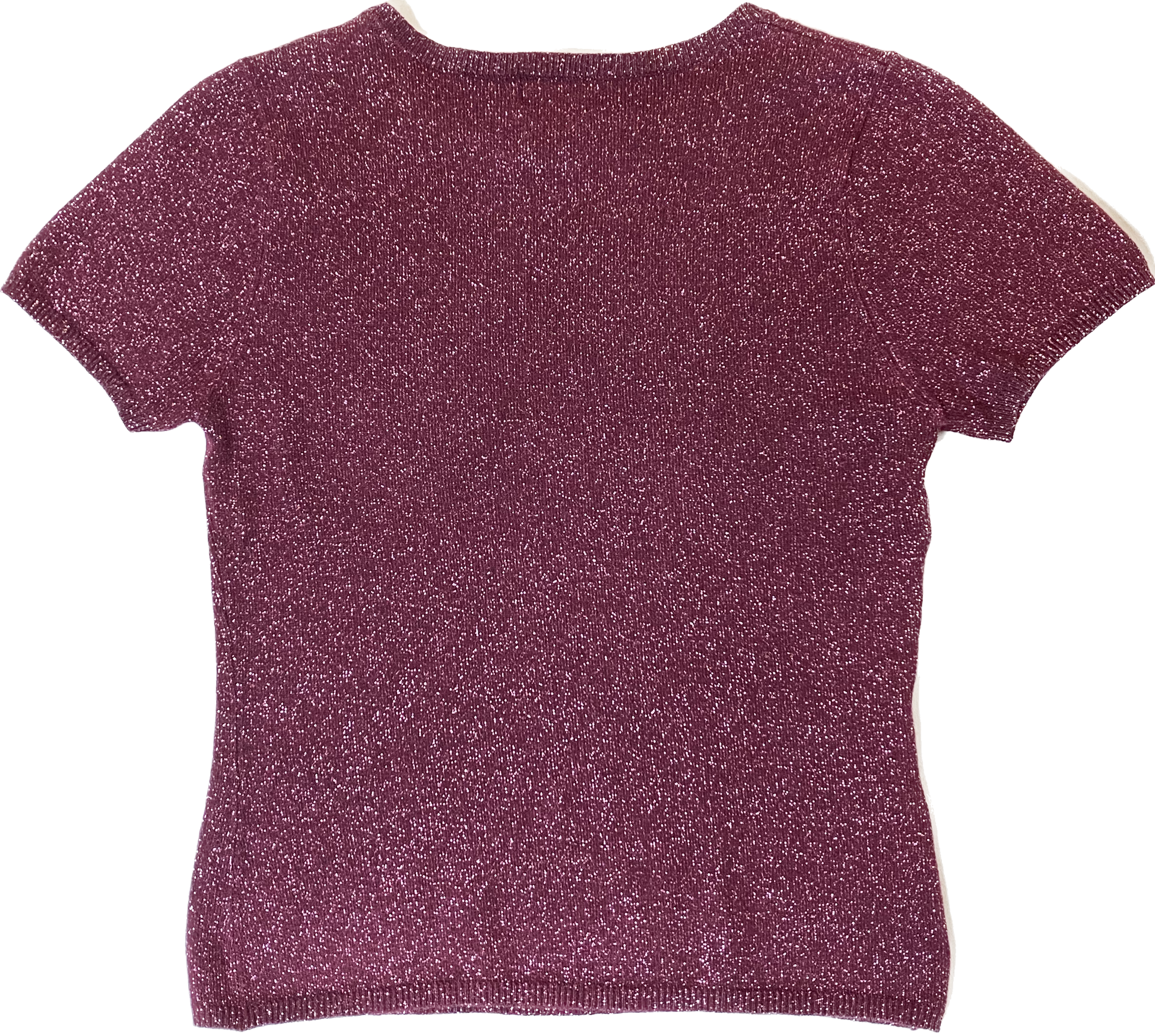 Frenchi Berry Color Sparkle Knit TopAdd some sparkle to your every day jeans, or your holiday skirt!
This stunning short sleeve crew neck knit top will pop with any outfit!