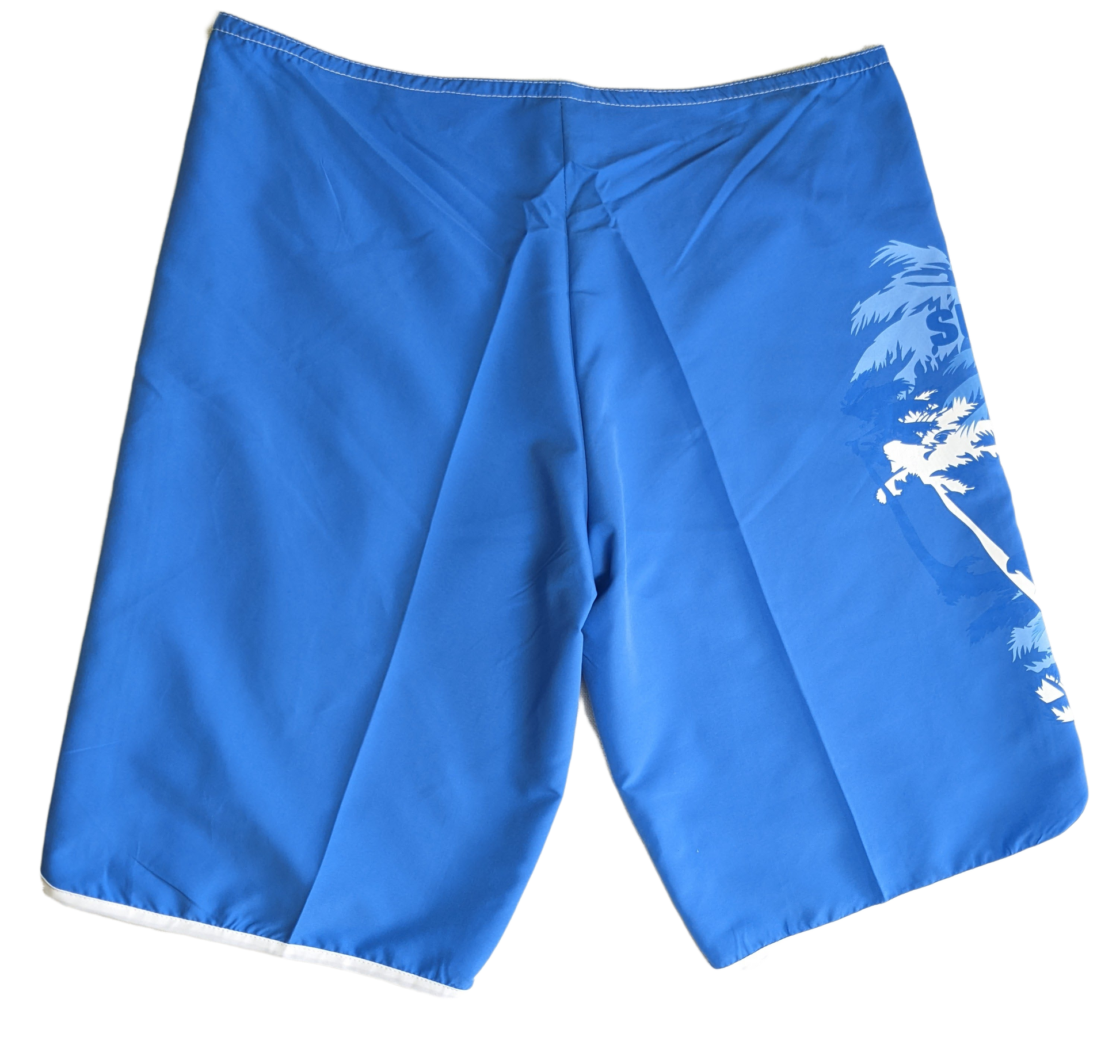 Surf ChickSurf Chick blue board shorts with tropical print and white trim edging.
These are light weight and perfect for a sunny day at the beach with flip flops and a tank toShortsSurf Chick Blue Board ShortsSurf Chick Blue Board Shorts
