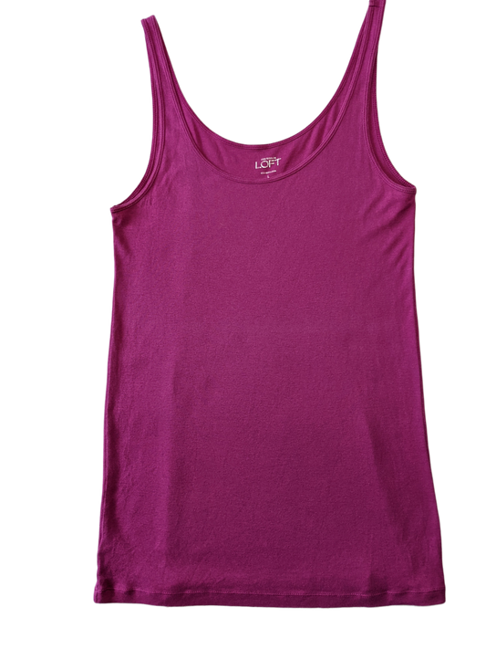 Loft Brand Magenta Tank Top Perfect basic to add just the right pop of color to your outfit!