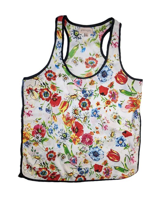 Philosophy Floral Print tankThe floral print on this tank is gorgeous! It will elevate whatever you are wearing! It can be worn with so many things!  Wear with shorts on warmer days, or layer u