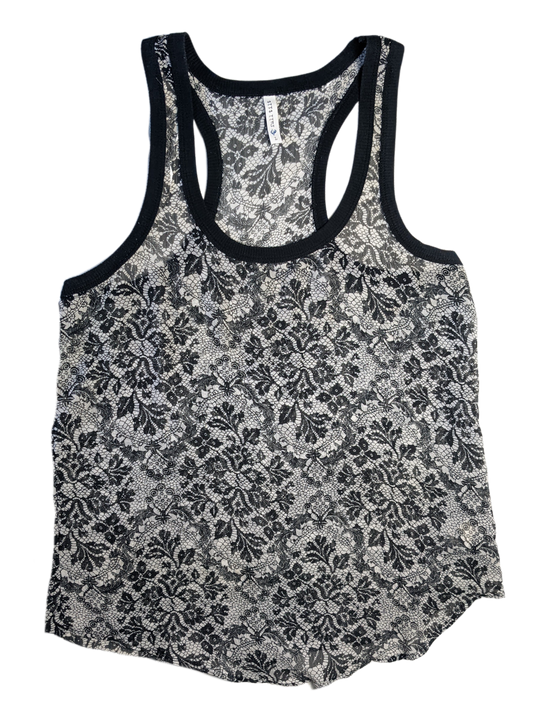 Full Tilt Racerback Lace Printed TankThis is a perfect tank to layer under your favorite sweater, or a denim jacket!  The print will elevate whatever you are wearing!