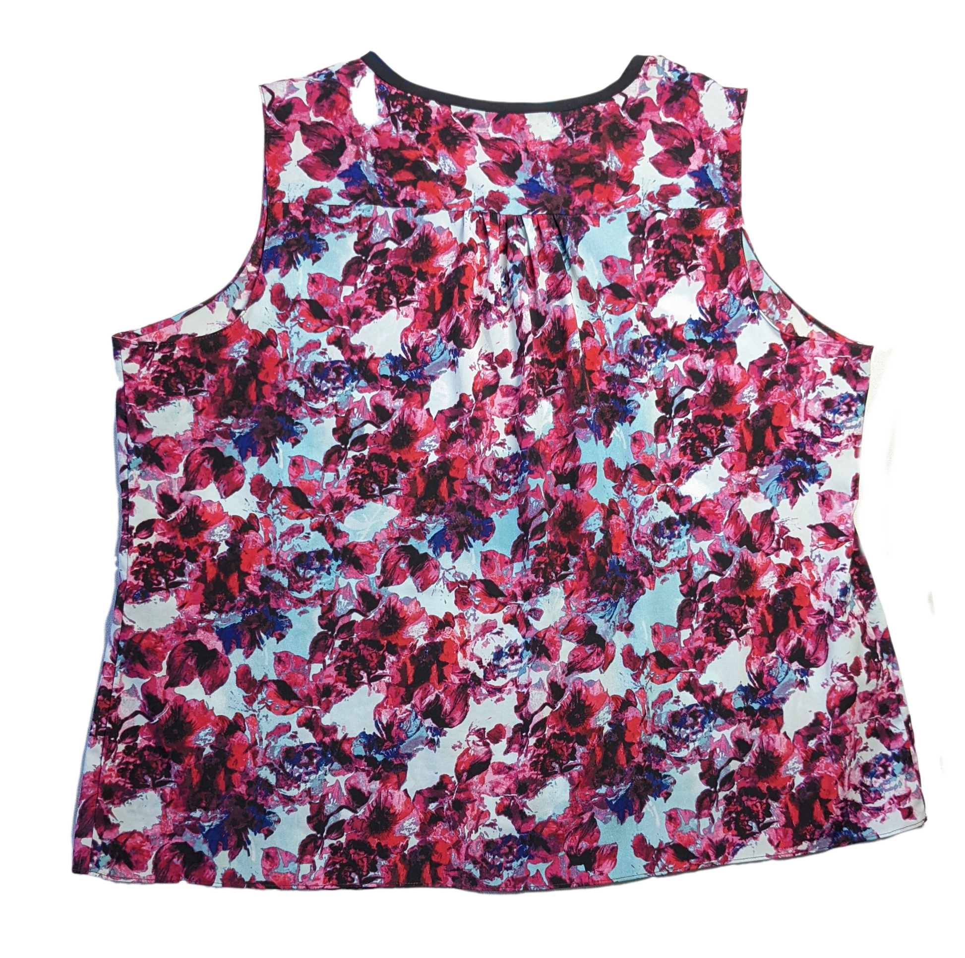 Ellen Tracy Sleeveless Printed TopThe colors in this top are gorgeous!  And they will go with so many things.  Dress it up or down, you are good to go!
