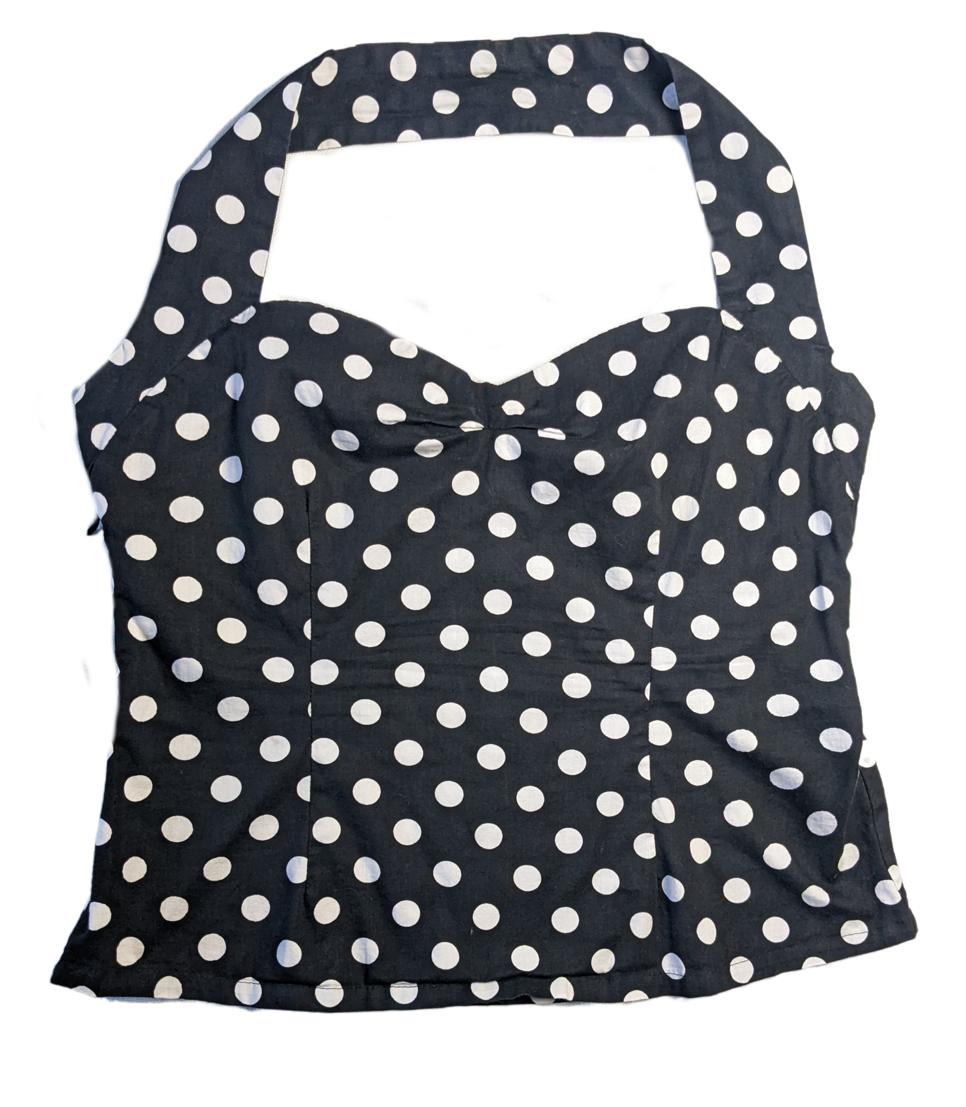 Chic Star Sweetheart Polka Dot Halter TopGreat top to add wow to an outfit!  Wear it with jeans or a skirt, and it will just pop!  Layer a jacket or blazer over it in cooler weather!