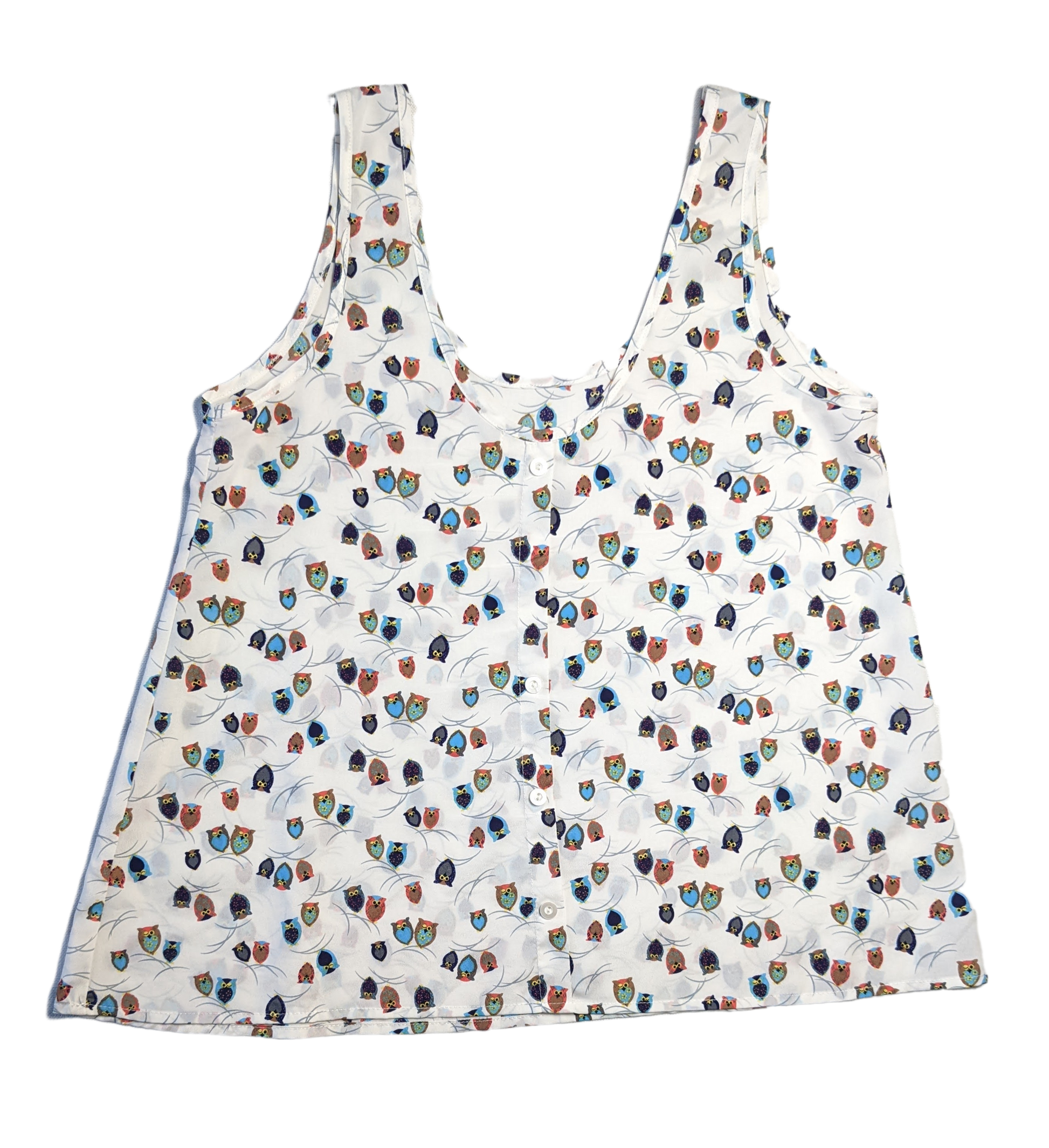 Phanuel Owl Print TankThis tank has the cutest print!  Little owls are scattered all over this tank!  And, you can't really tell they are owls until you get up close!  So cute!