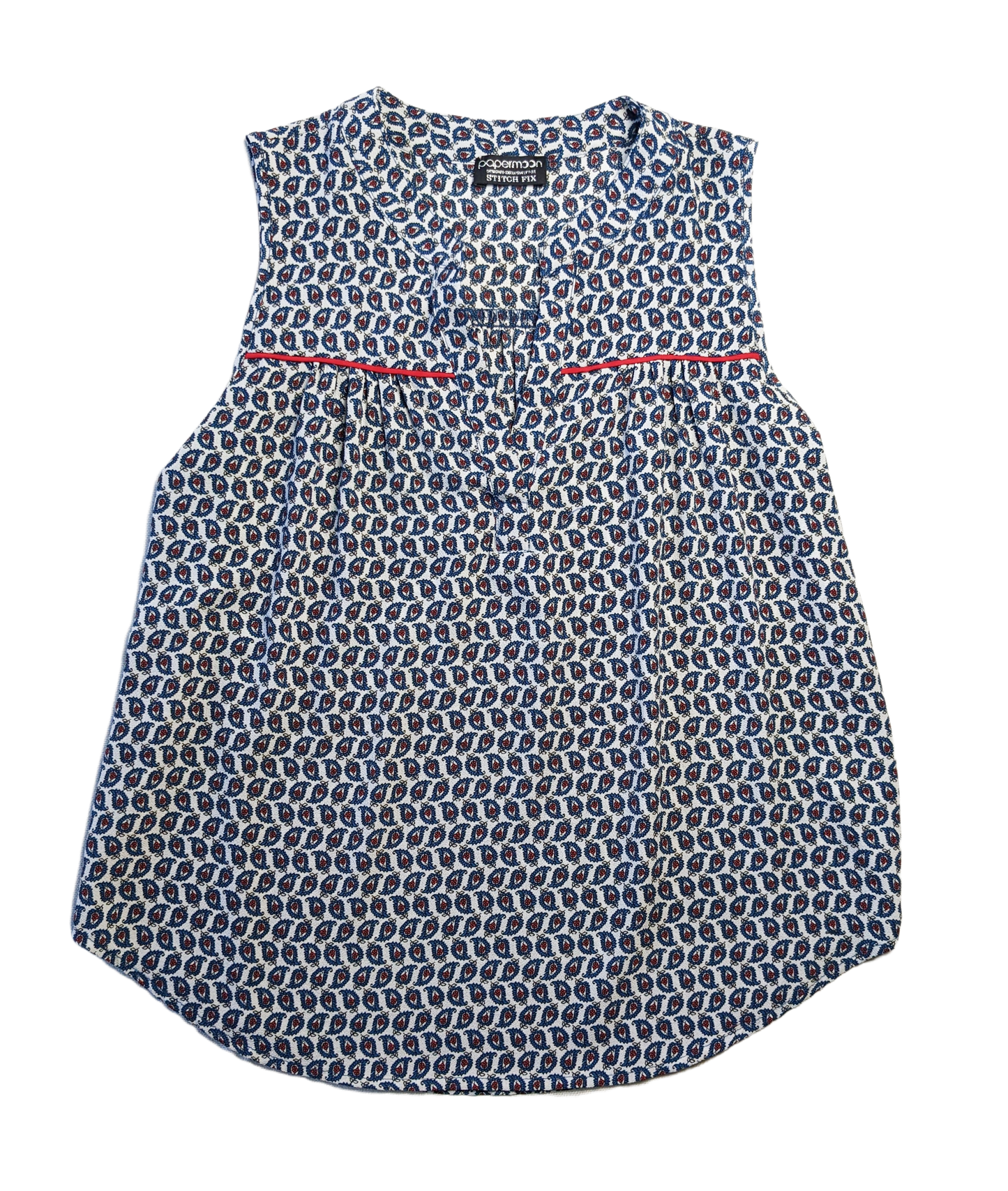 Papermoon Sleeveless Top with Paisley PrintThis is a great way to step up your style.  Throw this on over jeans and you have a great outfit.  Wear heels and a blazer, or sneakers and a sweater.  Great looks e