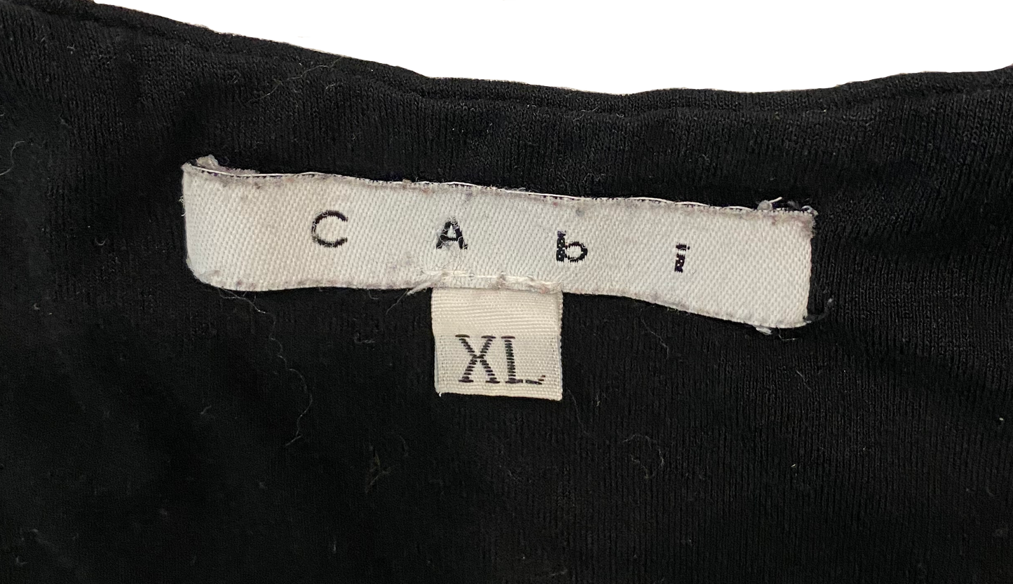 CAbi Black V-Neck Sleeveless Top This is a great basic v-neck tank. Wear as is, or as a layering piece.