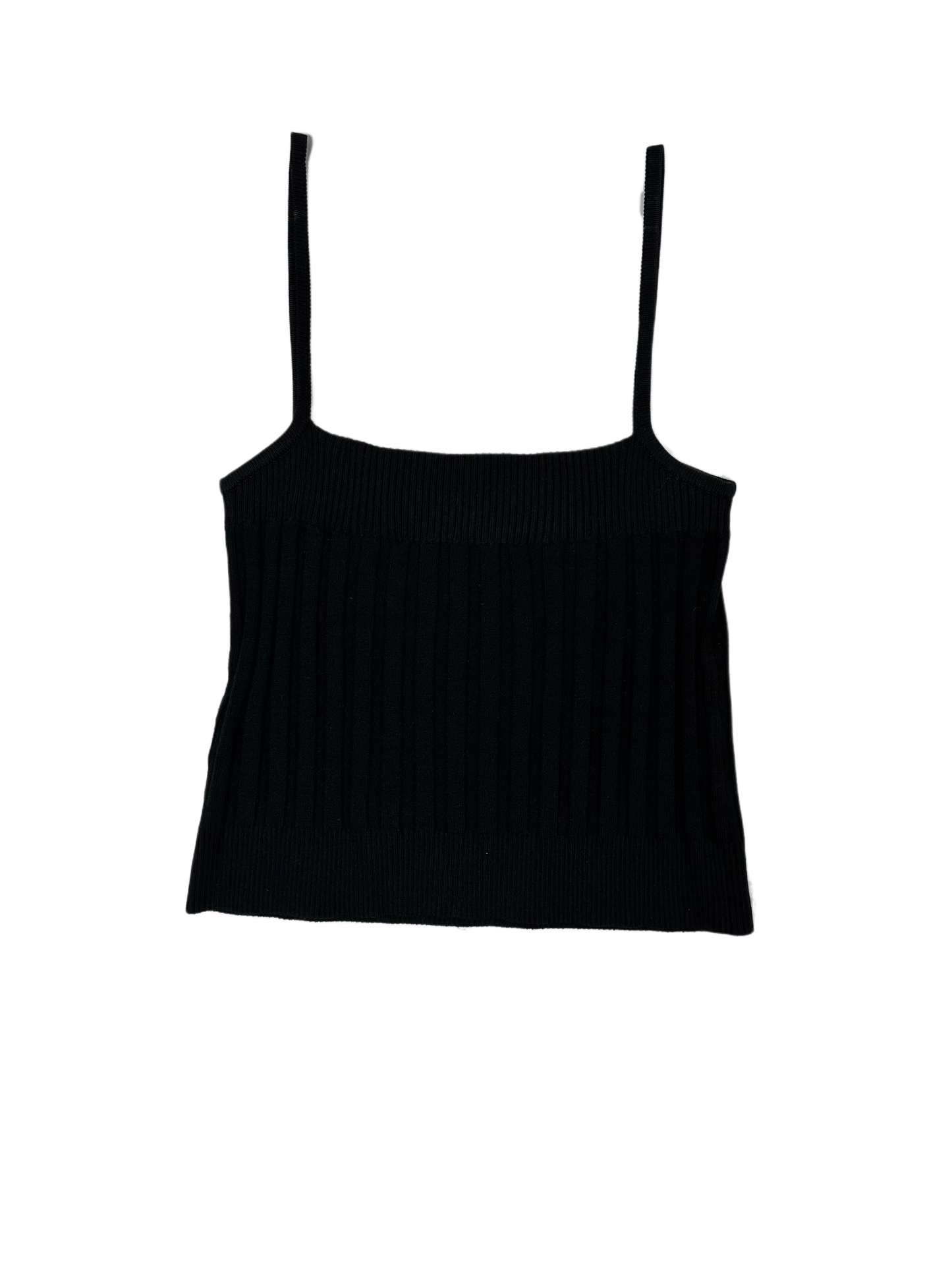 Wayne Rogers Black Silk Knit Beaded TankStay chic and cool with Wayne Rogers' black silk beaded tank, crafted from luxuriously lightweight silk knit, adorned with delicate beading, and completed with daintWayne Rogers Black Silk Knit Beaded TankTops
